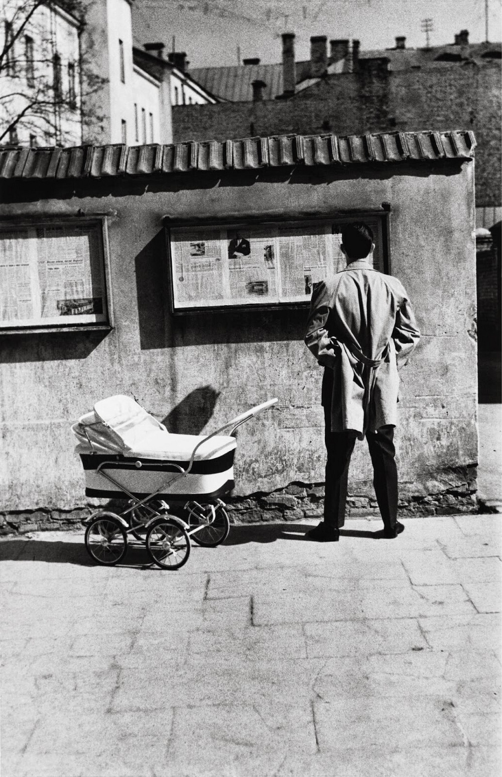 Вильнюс, Газеты на улице, 1960 год, фотограф Антанас Суткус