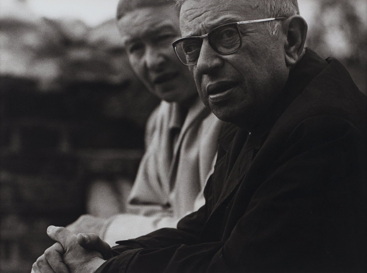 Дж, П, Сартр и Симона де Бовуар в Ниде, 1965 год, фотограф Антанас Суткус