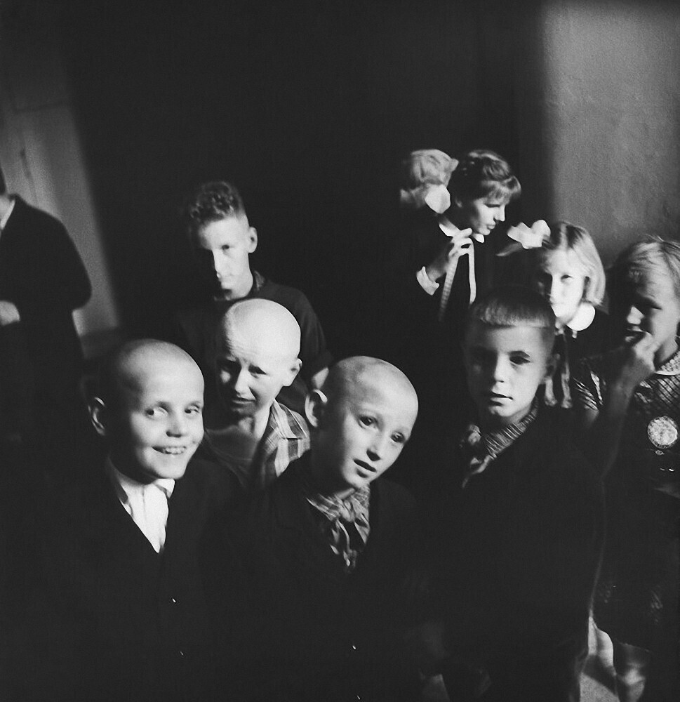 Школа для слепых детей, Мальчики, Каунас, 1962 год, фотограф Антанас Суткус