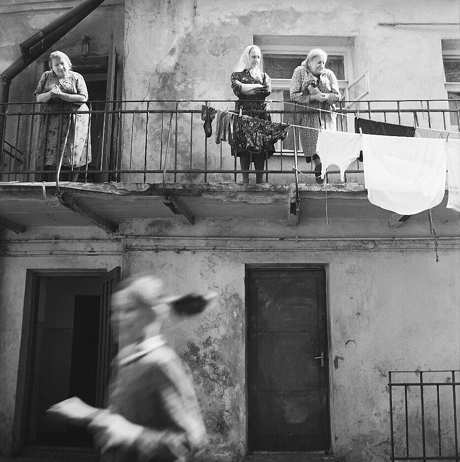 Вильнюс, Балкон, Прачечная, 1966 год, фотограф Антанас Суткус