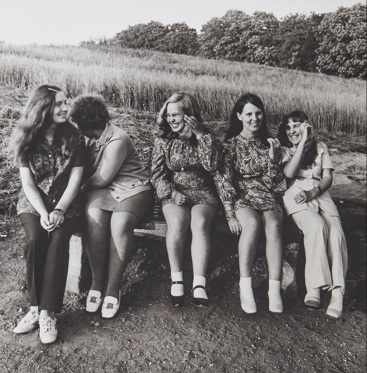 Деревенские дамы, Жемайтия, 1973 год, фотограф Антанас Суткус
