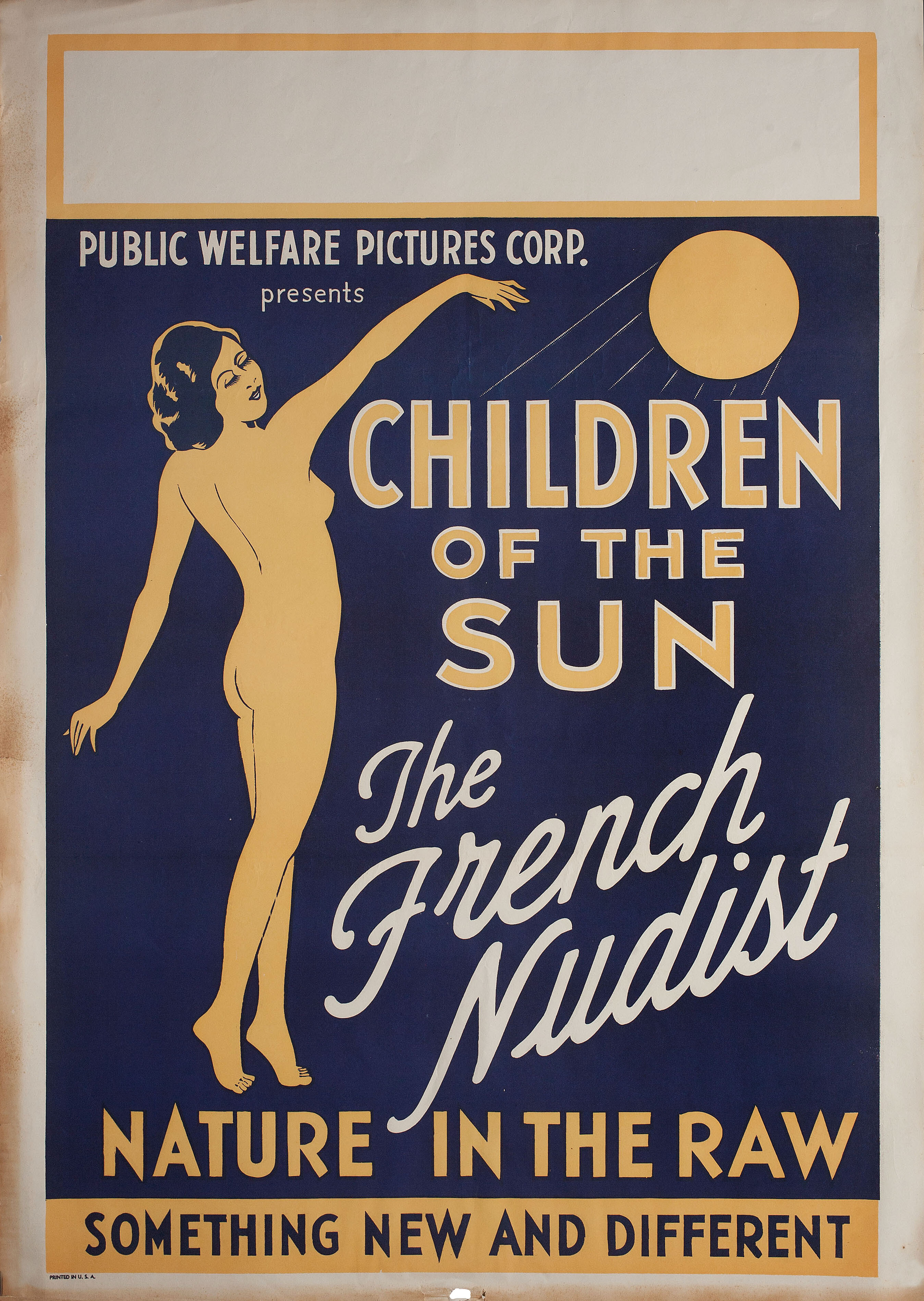 Дети солнца (Children of the Sun, 1934),  постер к фильму в стиле ар-деко (США, 1934 год)