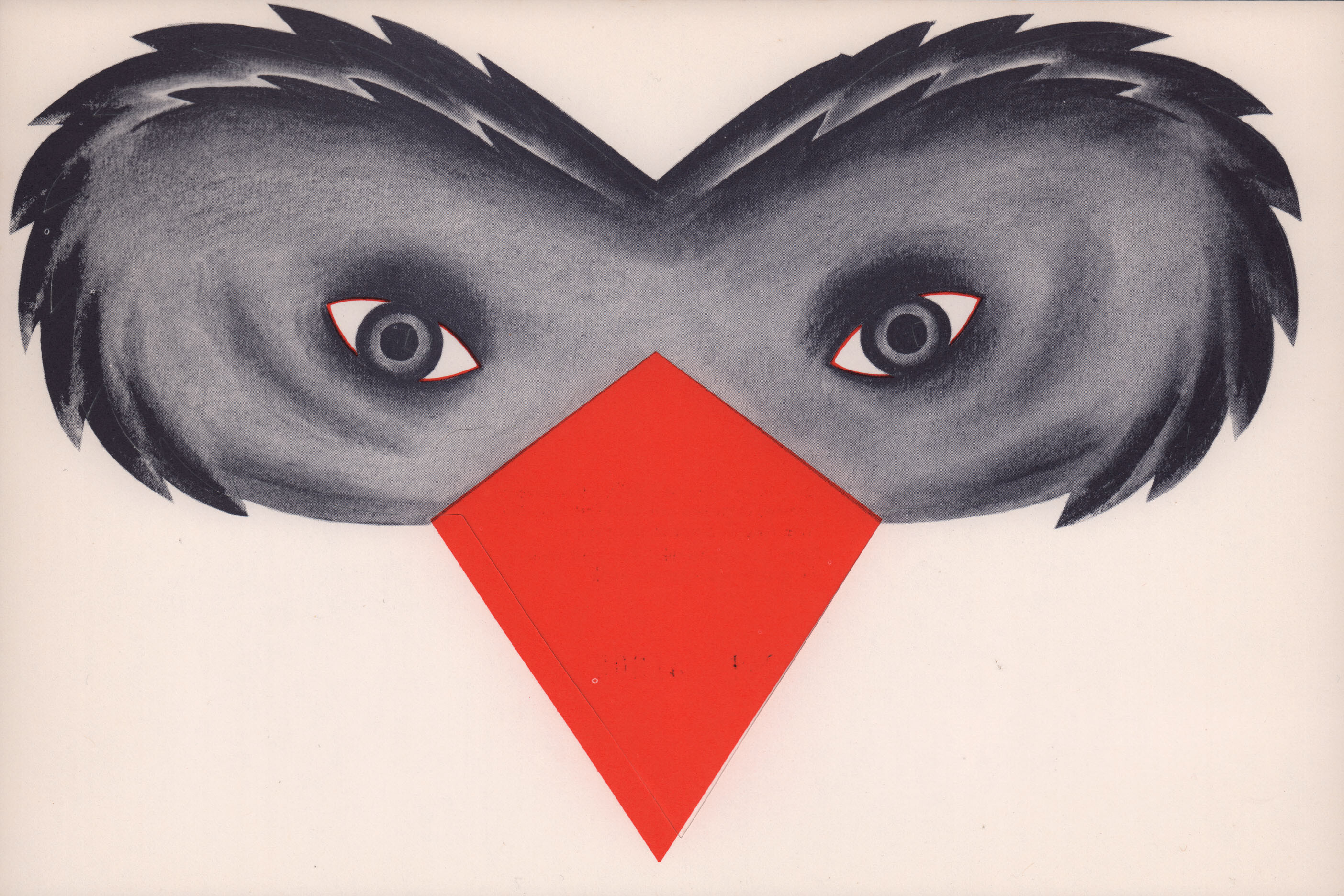 Птицы (The Birds, 1963), режиссёр Альфред Хичкок, постер к фильму в стиле ар-деко (США, 1963 год)