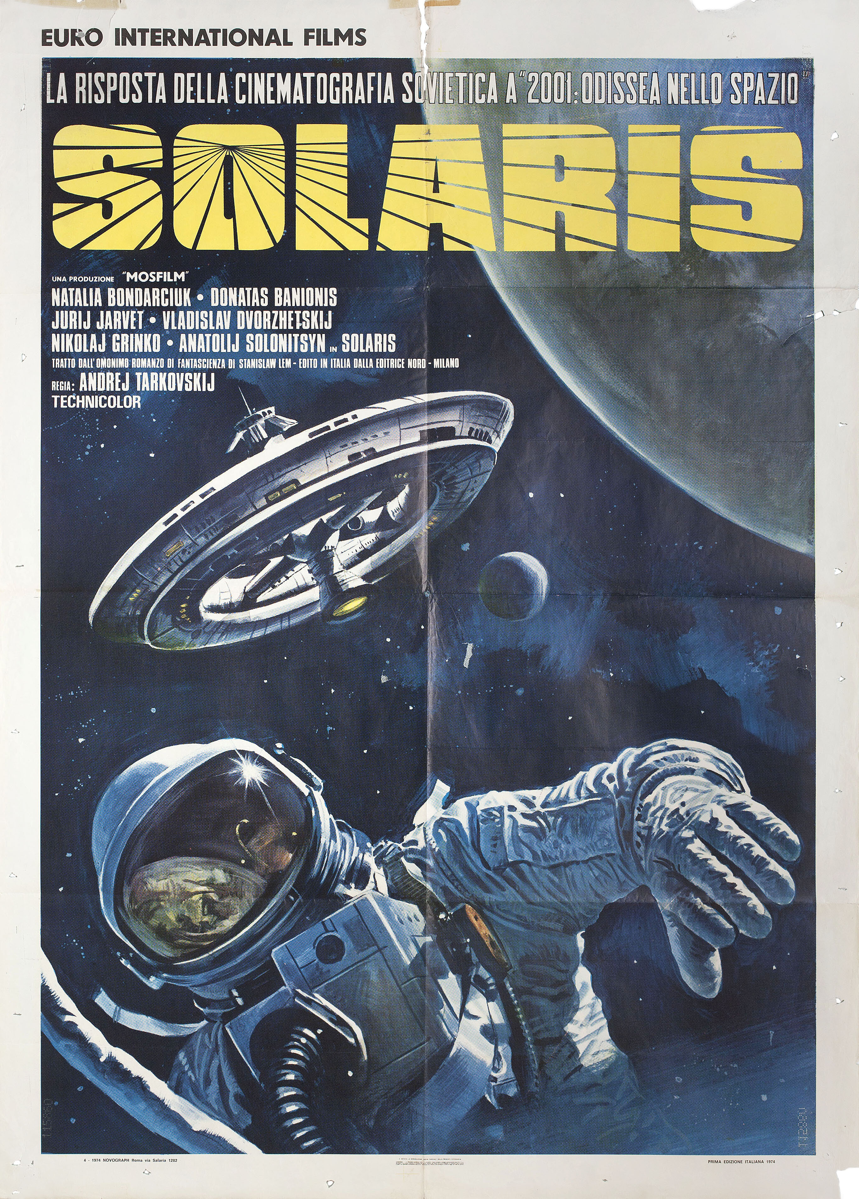 Солярис (режиссёр Андрей Тарковский, 1972), итальянский постер к фильму, 1974 год (1)
