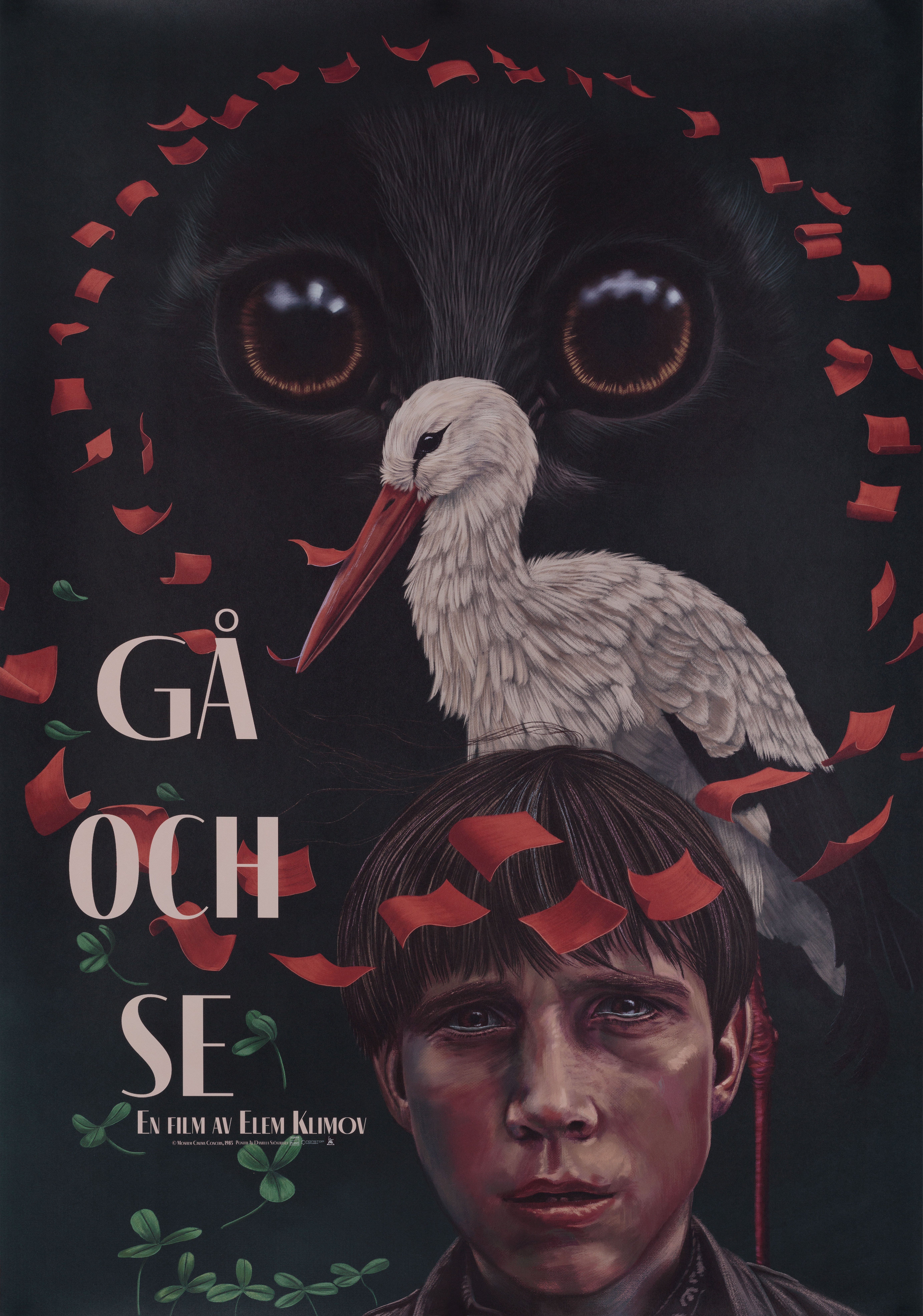 Иди и смотри (режиссёр Элем Климов, 1985), шведский постер к фильму, автор Даниэлла Шостранд, 2022 год