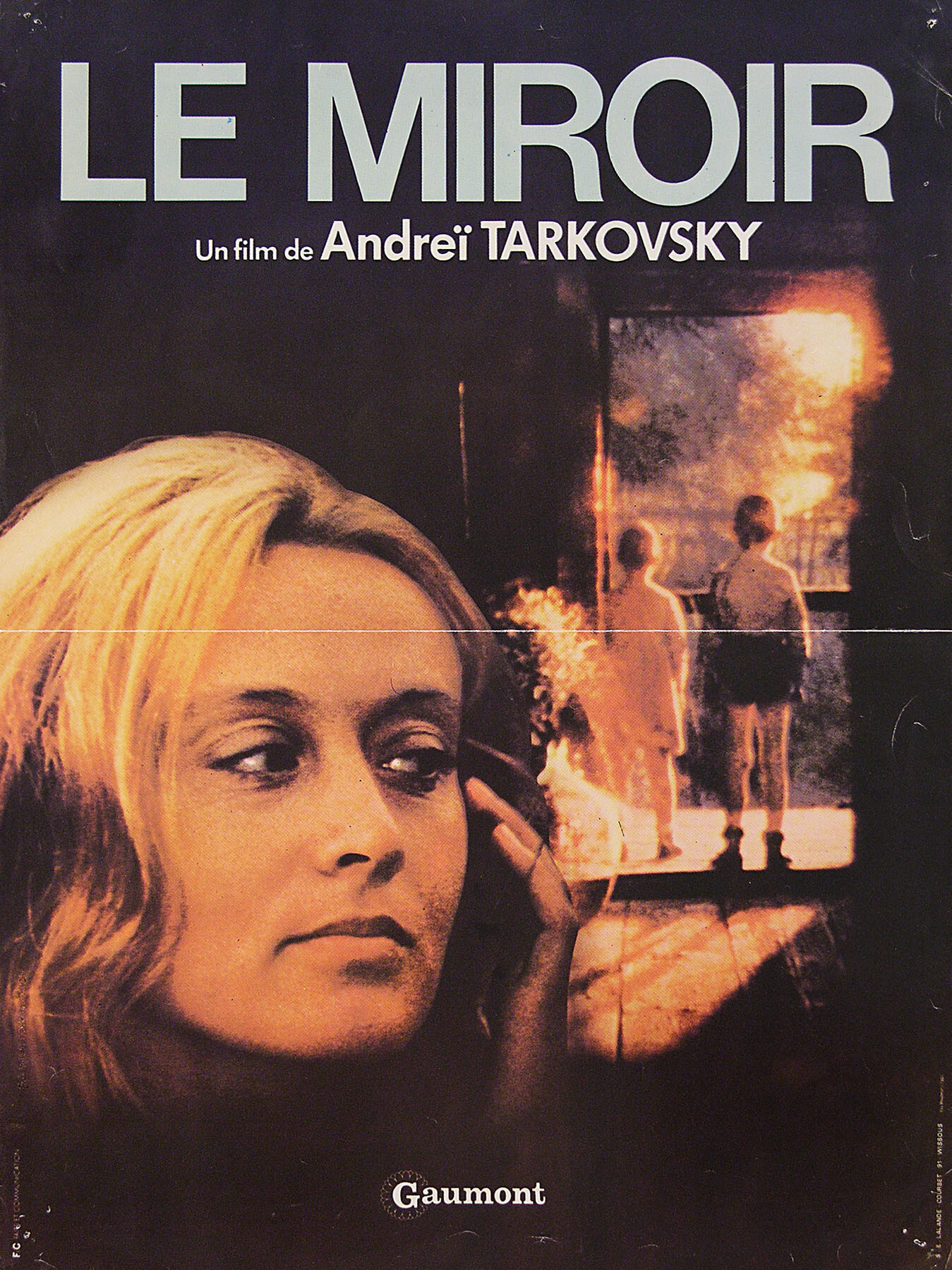 Зеркало (режиссёр Андрей Тарковский, 1975), французский постер к фильму, 1975 год