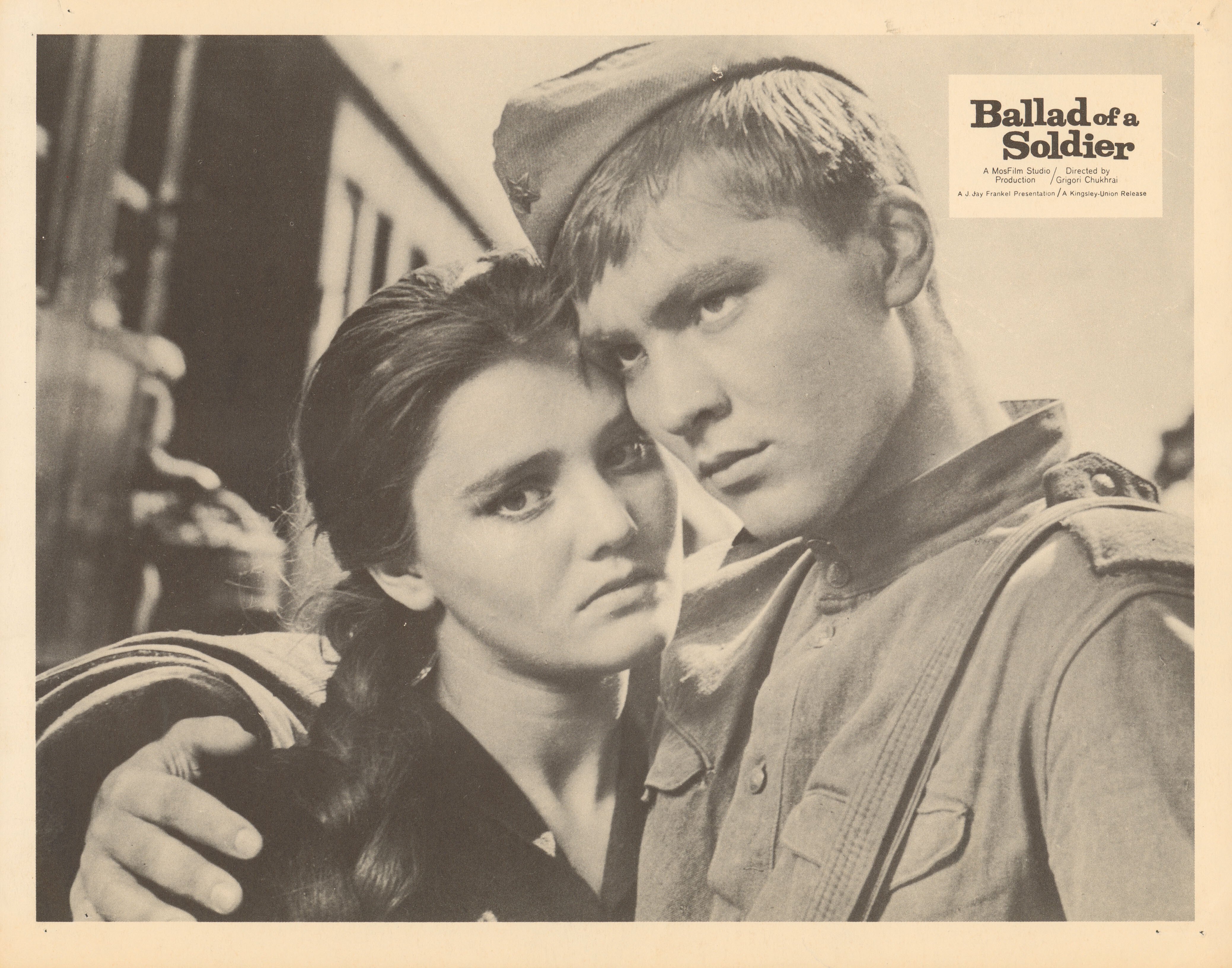 Баллада о солдате (режиссёр Григорий Чухрай, 1959), американский постер к фильму, 1959 год