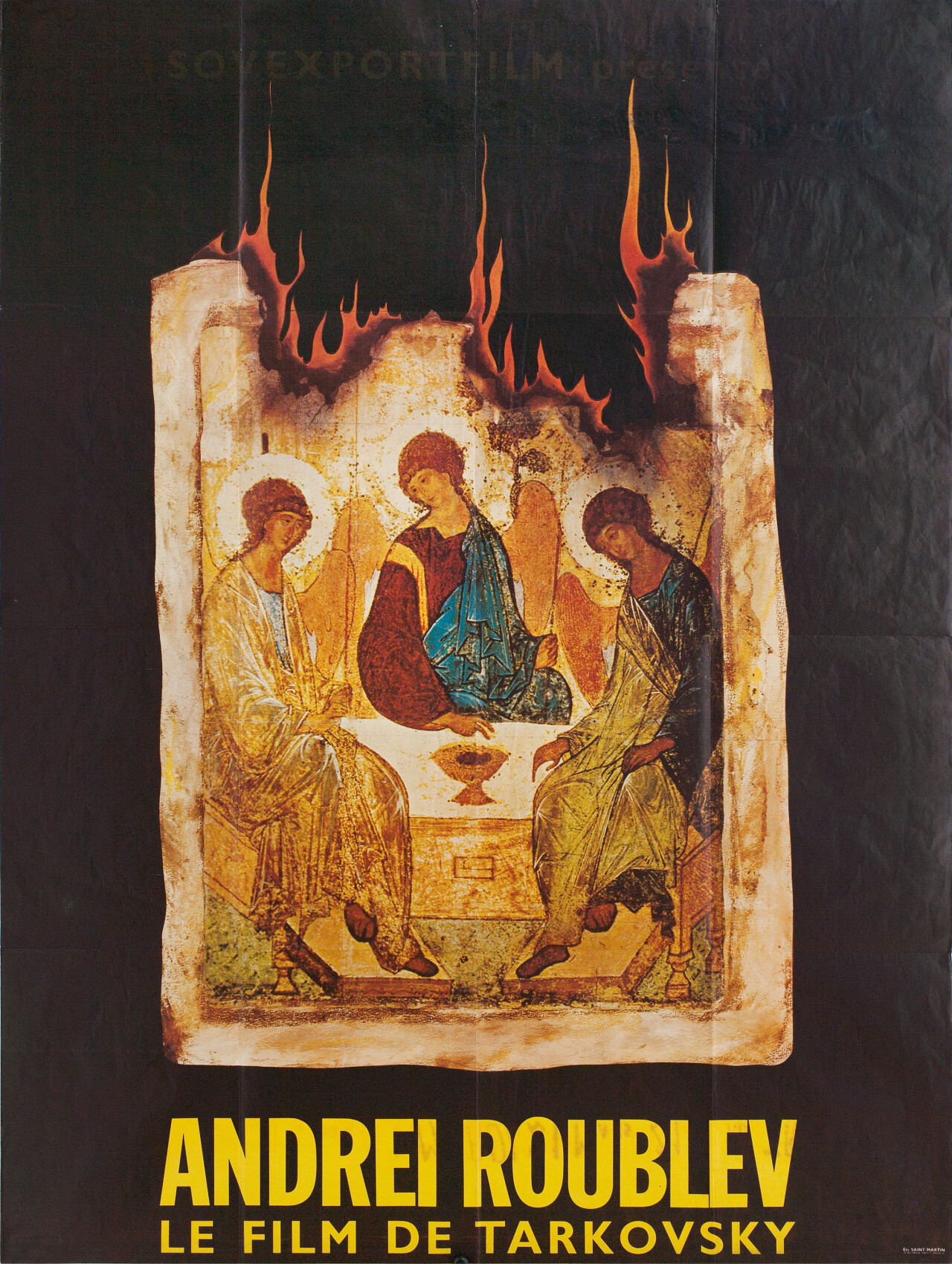 Андрей Рублёв (режиссёр Андрей Тарковский, 1966), французский постер к ...