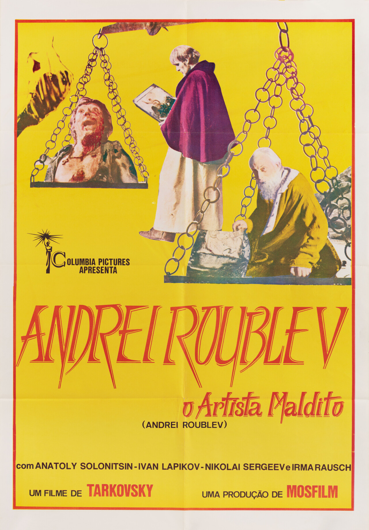Андрей Рублёв (режиссёр Андрей Тарковский, 1966), бразильский постер к ...