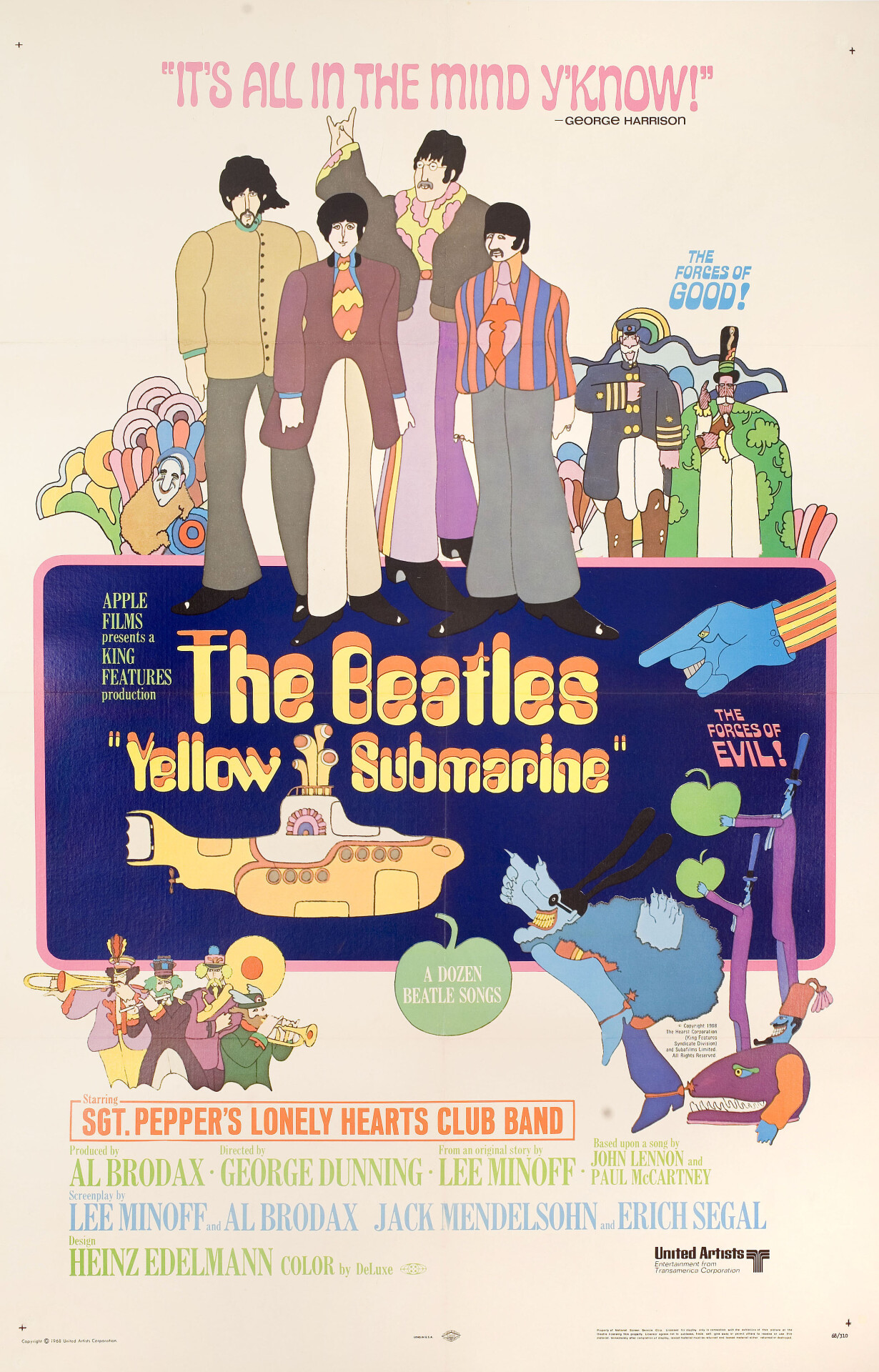 Желтая подводная лодка (Yellow Submarine, 1968), режиссёр Джордж ...
