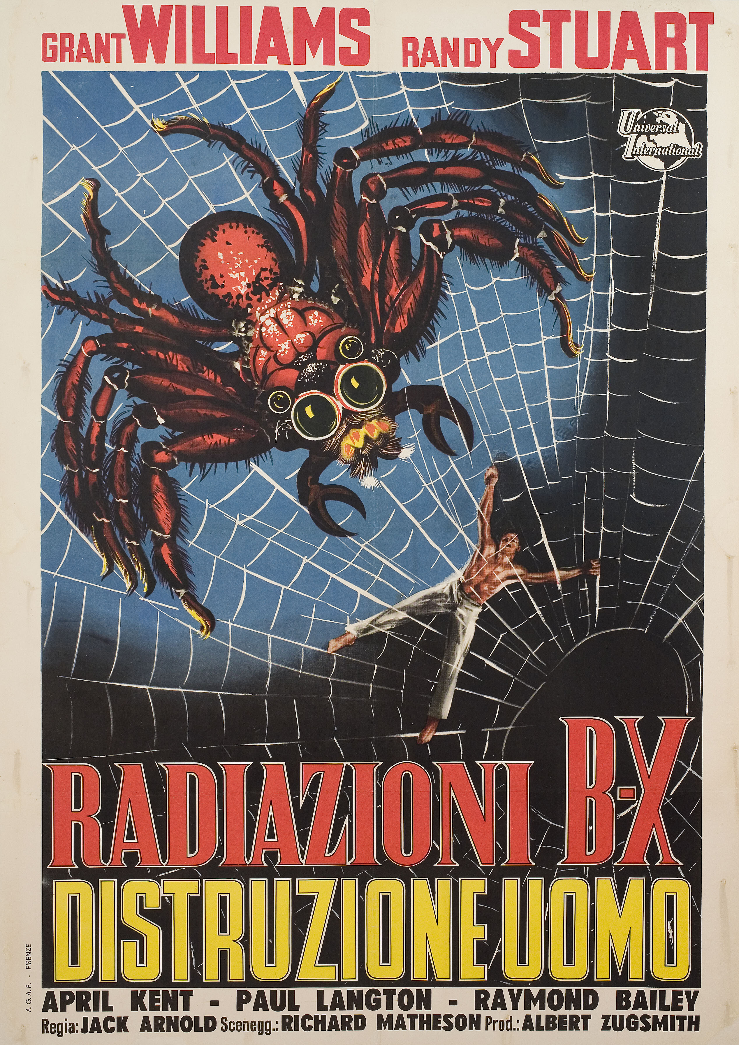 Невероятно худеющий человек (The Incredible Shrinking Man, 1957), режиссёр Джек Арнольд, художественный постер к фильму (Италия, 1957 год)