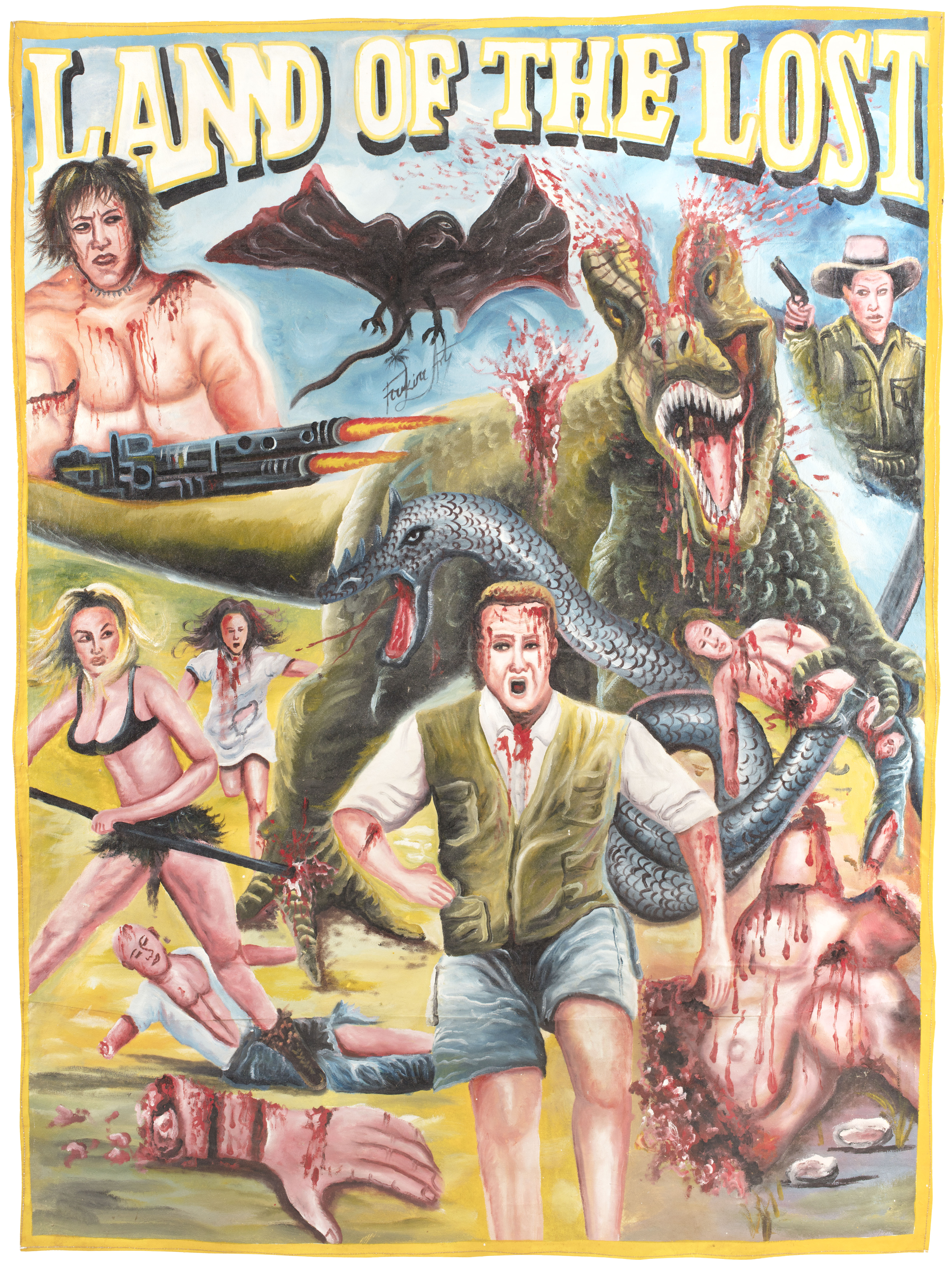 Затерянный мир (Land of the Lost, 2009), режиссёр Брэд Силберлинг, художественный постер к фильму (Гана, 19992010 год)