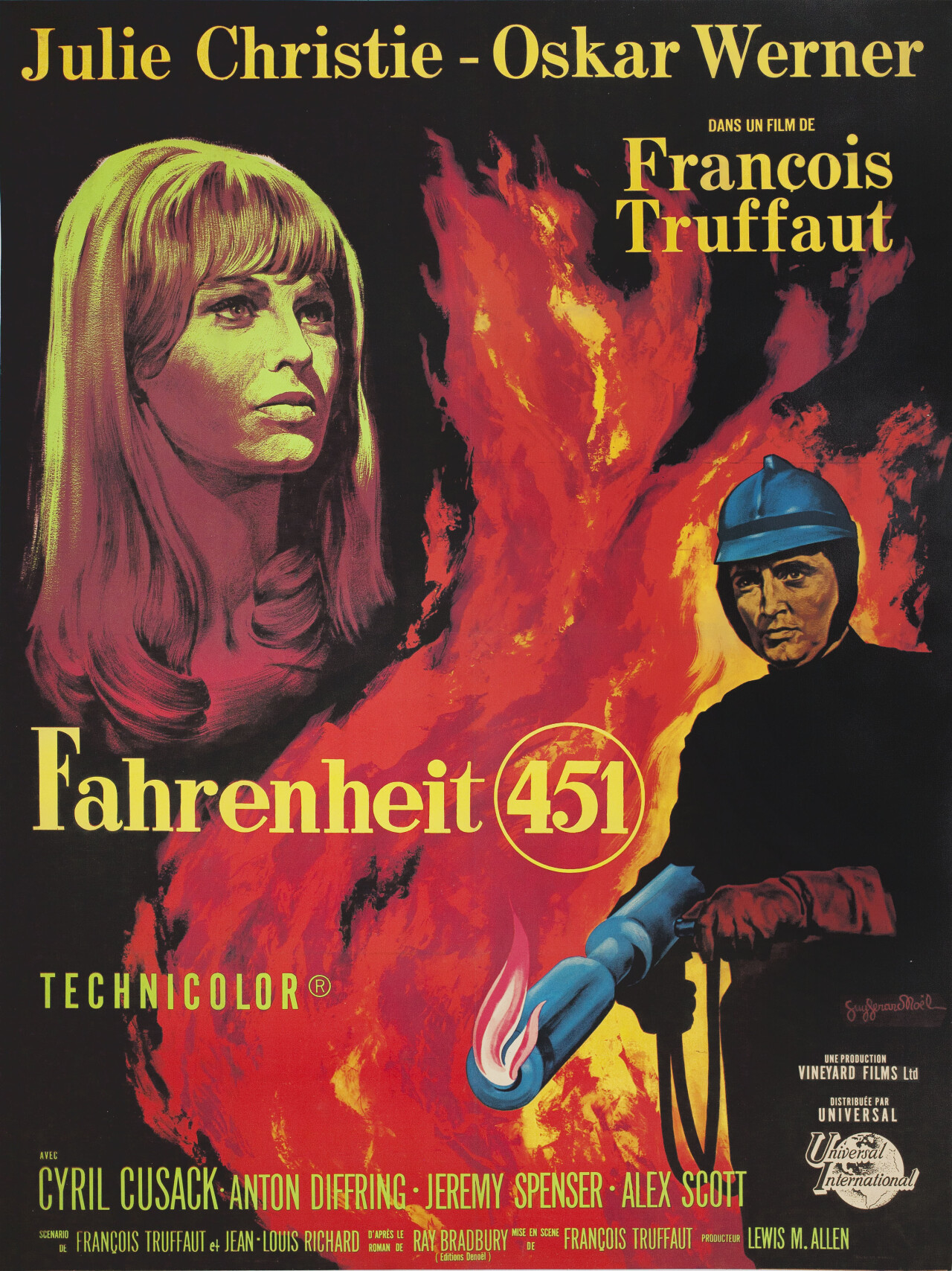 451 градус по Фаренгейту (Fahrenheit 451, 1966), режиссёр Франсуа ...