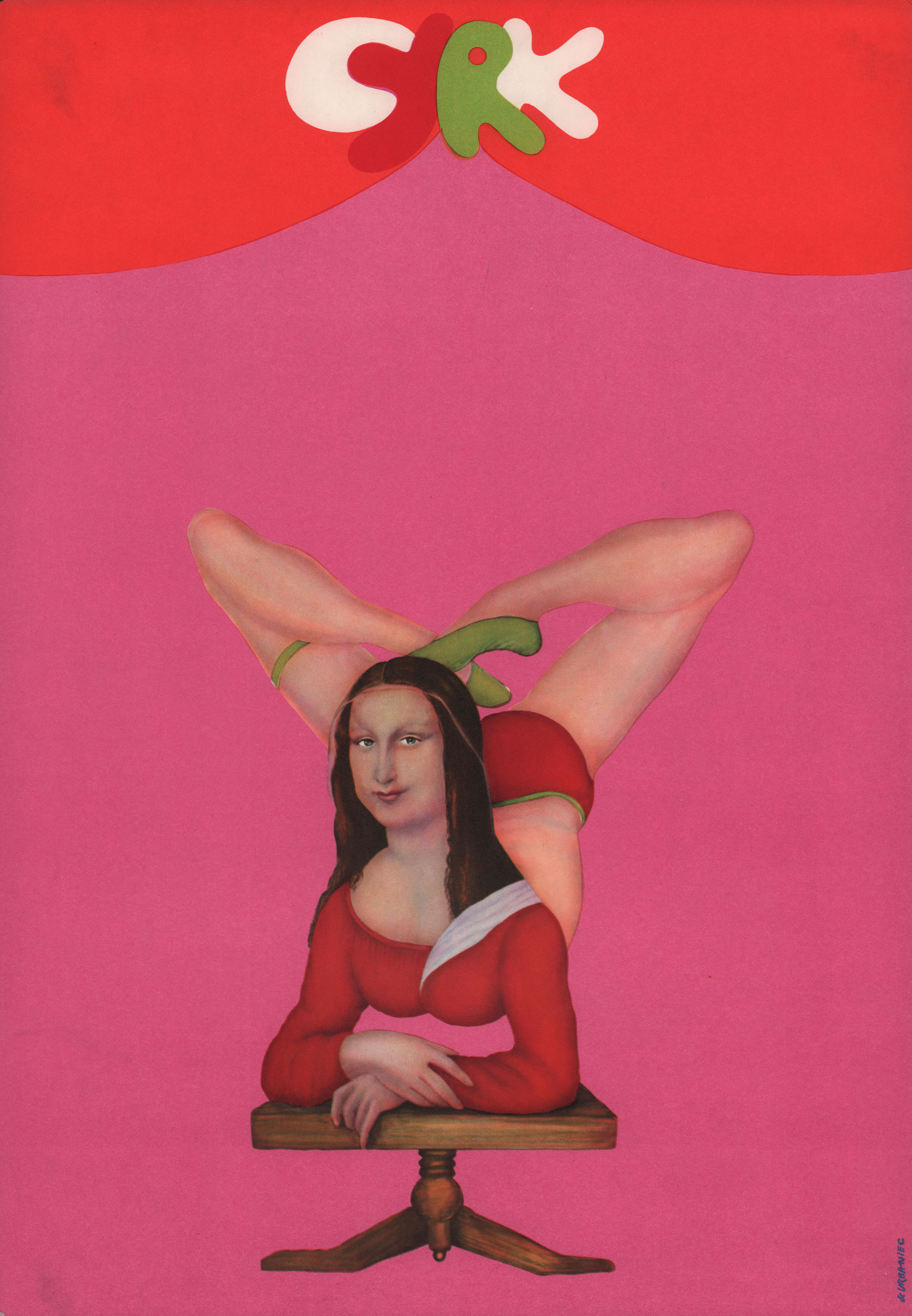 Цирк, минималистичный постер (Польша, 1970 год), автор Мацей Урбанец