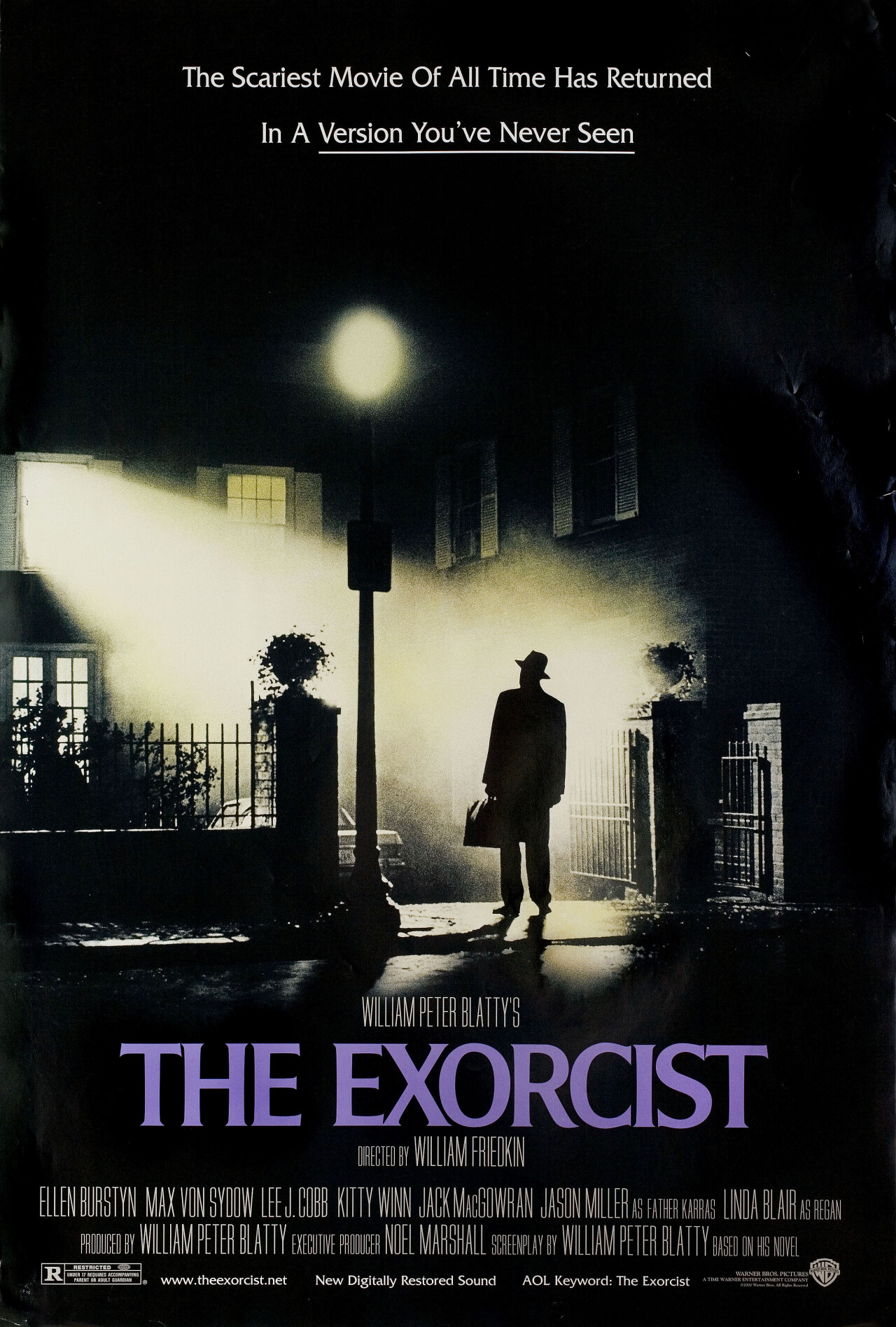 Изгоняющий дьявола (The Exorcist, 1973), режиссёр Уильям Фридкин, американский постер к фильму (ужасы, 2000 год)