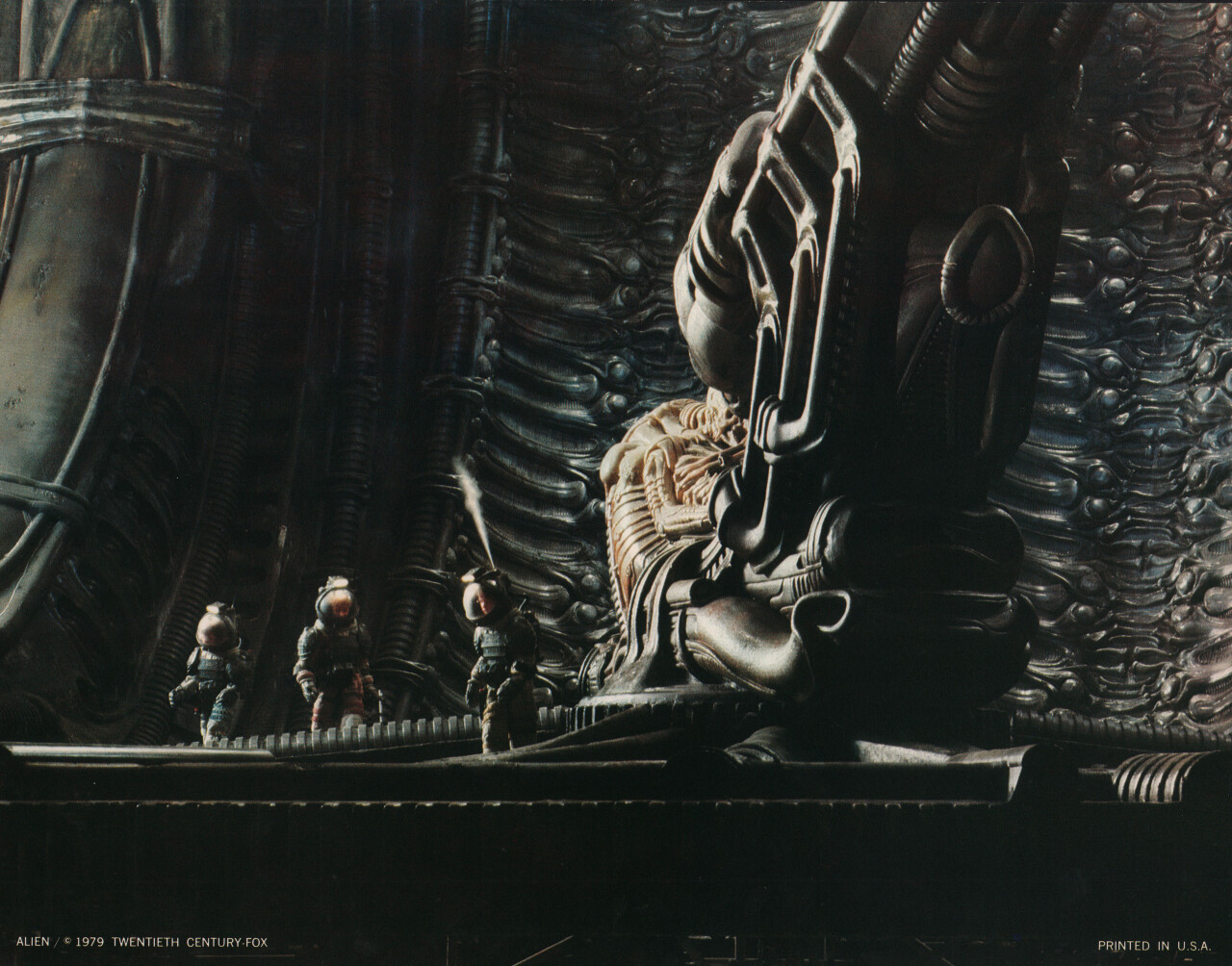 Чужой (Alien, 1979), режиссёр Ридли Скотт, американский постер к фильму (ужасы, 1979 год) (2)
