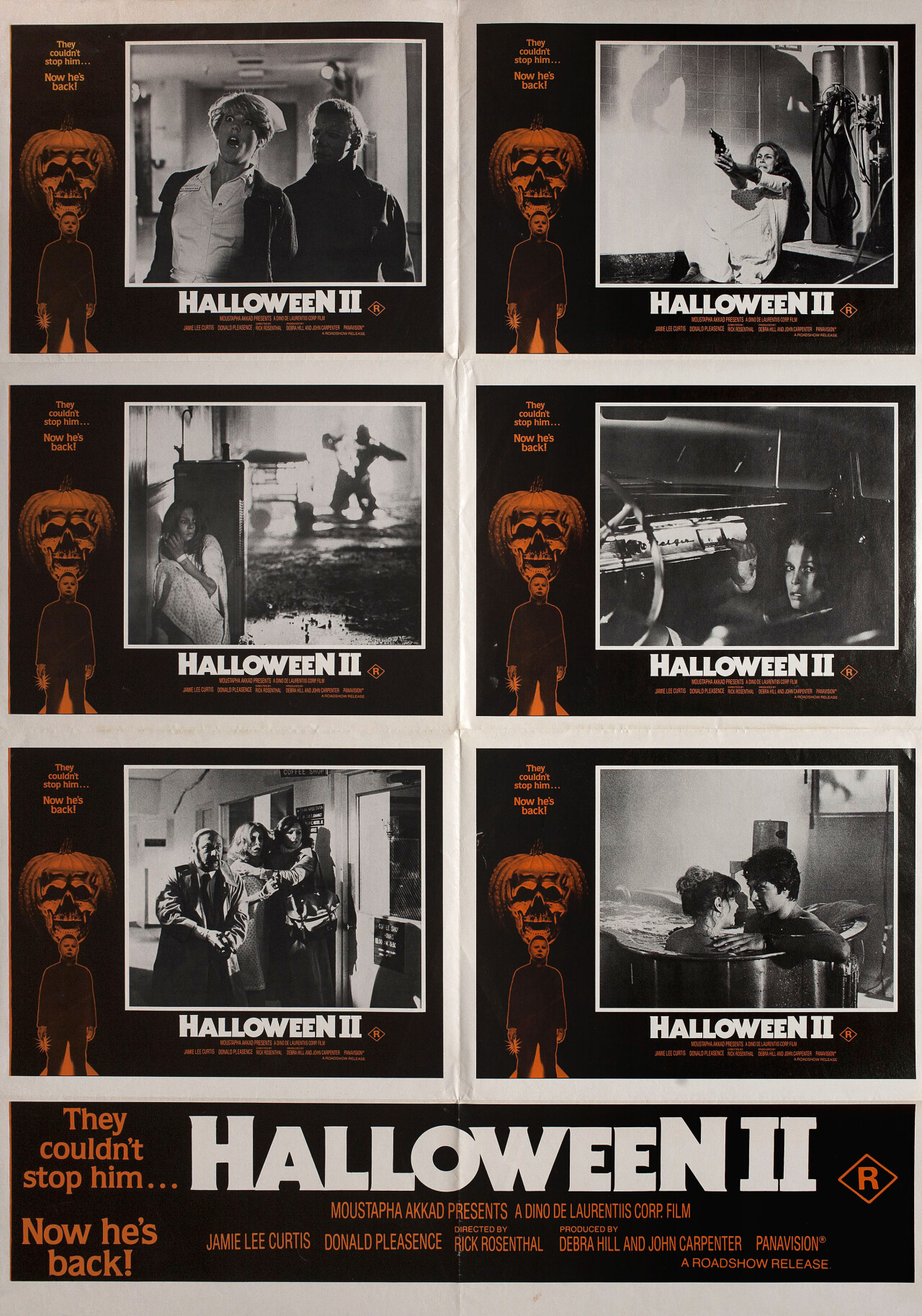 Хэллоуин 2 (Halloween II, 1981), режиссёр Рик Розенталь, австралийский постер к фильму (ужасы, 1981 год) (1)