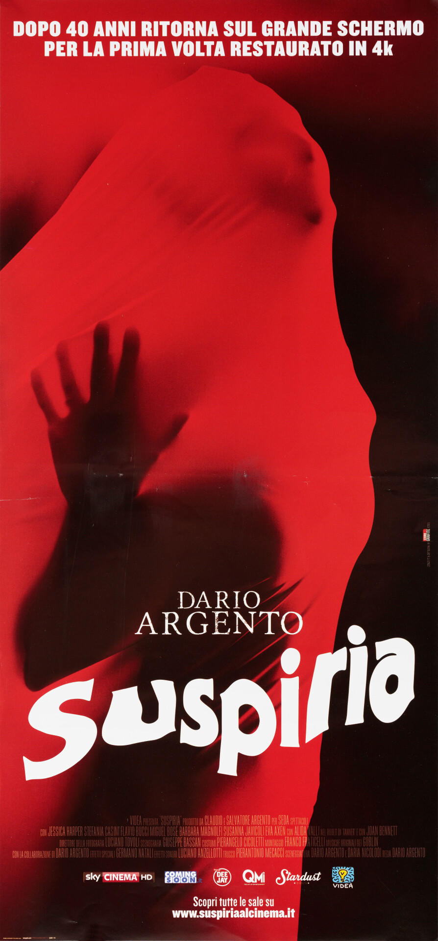 Суспирия (Suspiria, 1977), режиссёр Дарио Ардженто, итальянский постер к фильму (ужасы, 2017 год)