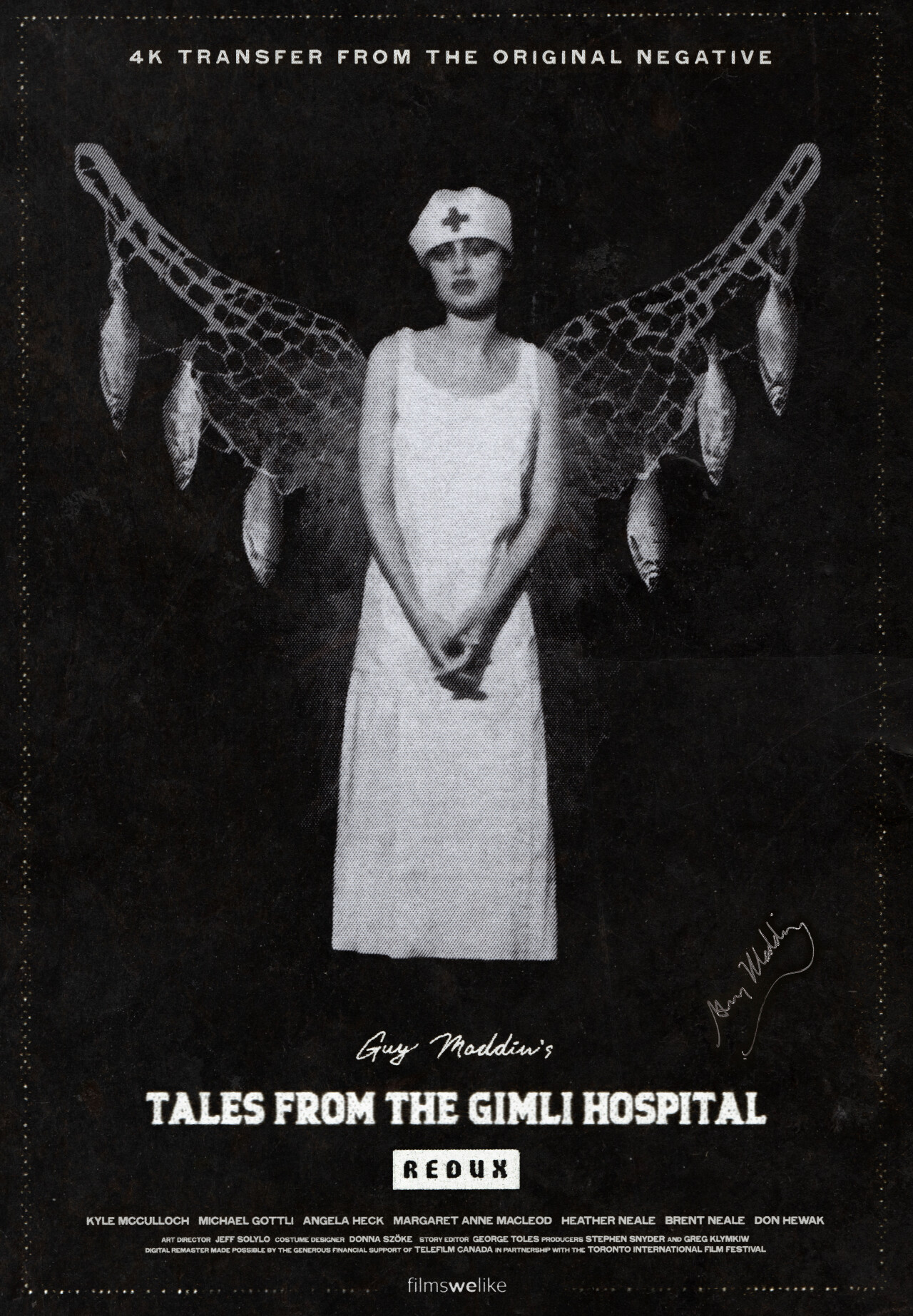 Сказки госпиталя Гимли (Tales from the Gimli Hospital, 1988), режиссёр Гай Мэддин, канадский постер к фильму, автор Гален Джонсон (ужасы, 2022 год)