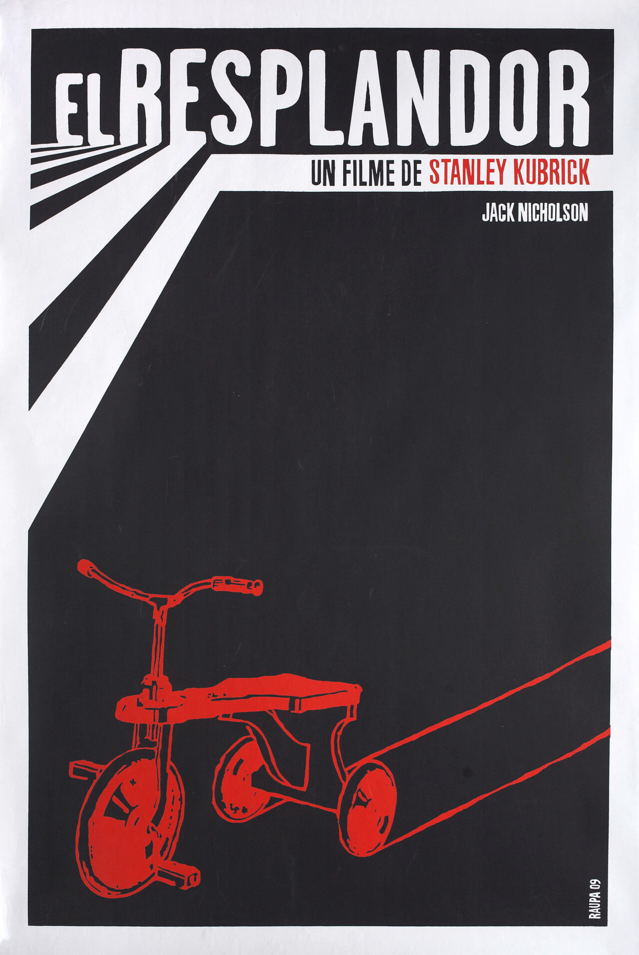 Сияние (The Shining, 1980), режиссёр Стэнли Кубрик, кубинский постер к фильму, автор Раупа (ужасы, 2009 год)