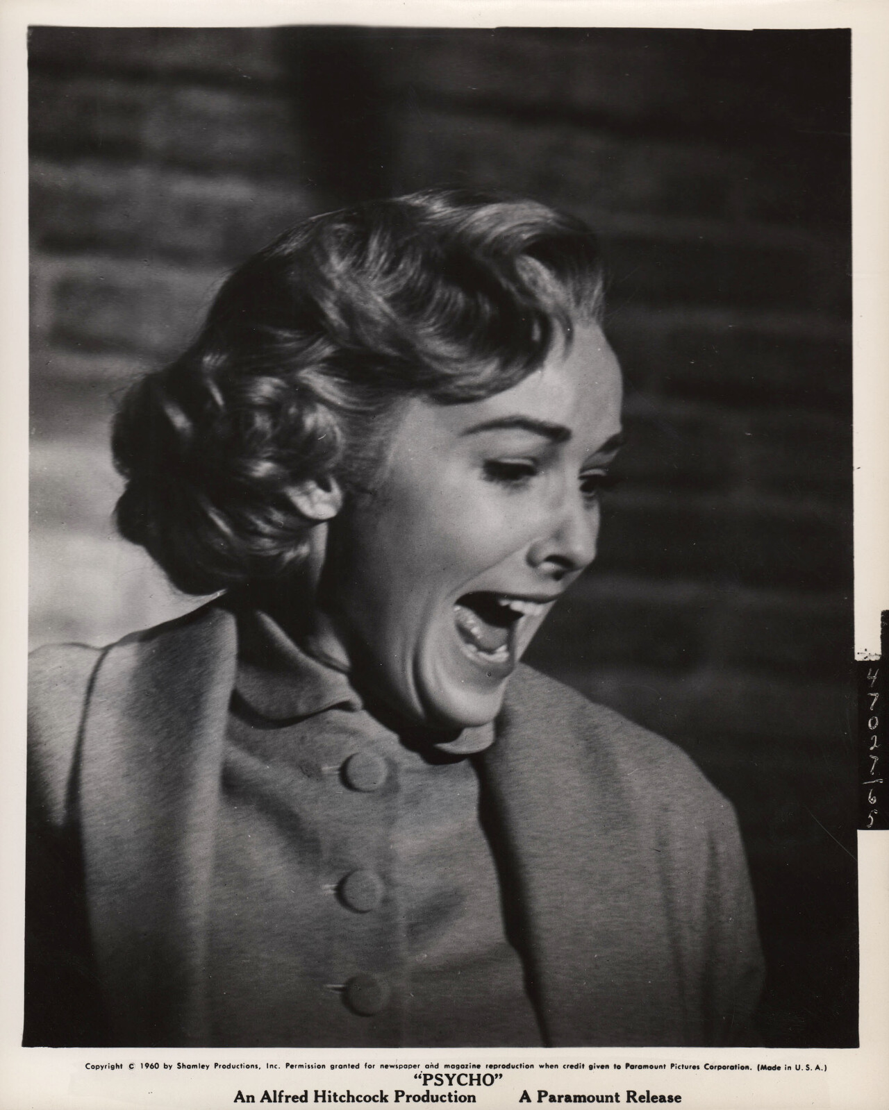Психо (Psycho, 1960), режиссёр Альфред Хичкок, американский постер к фильму (ужасы, 1960 год) (7)