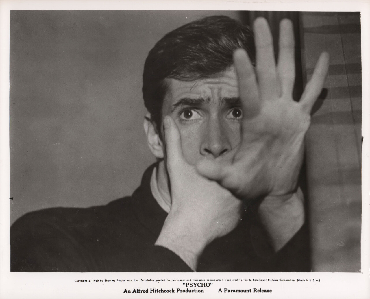 Психо (Psycho, 1960), режиссёр Альфред Хичкок, американский постер к фильму (ужасы, 1960 год) (6)