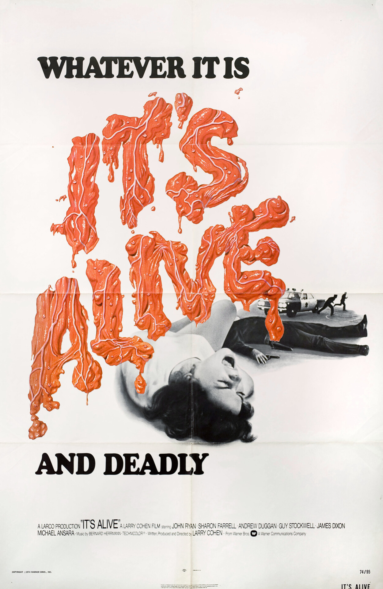 Оно живо (Its Alive, 1974), режиссёр Ларри Коэн, американский постер к фильму (ужасы, 1974 год)