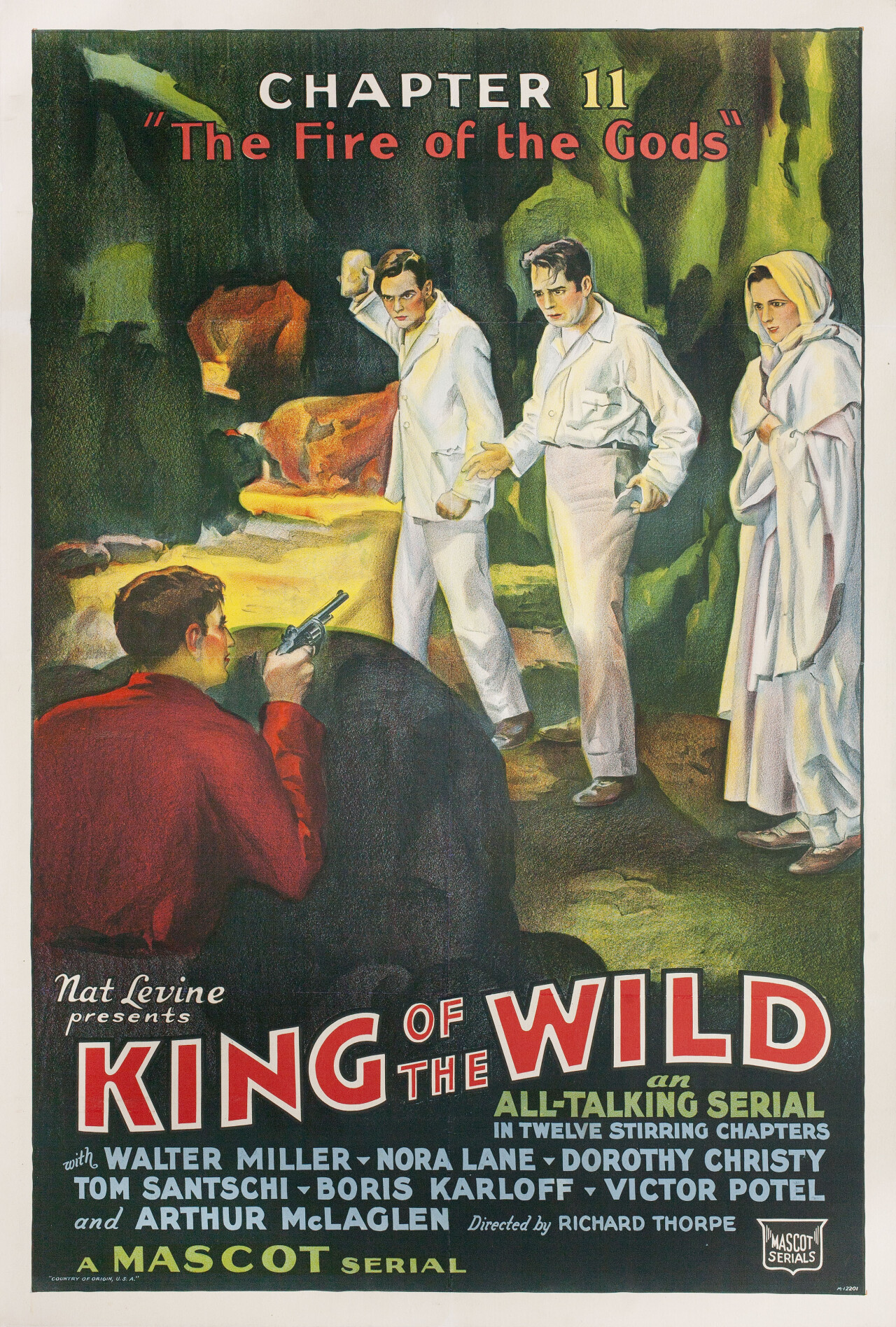 Король диких (King of the Wild, 1931), режиссёр Б. Ривз Изон, американский постер к фильму (ужасы, 1931 год)