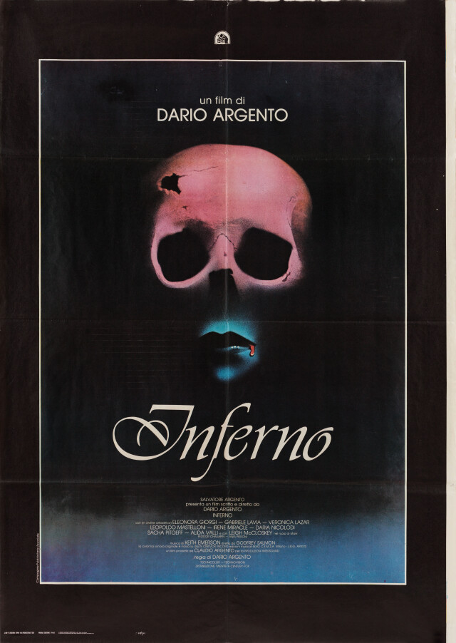 Инферно (Inferno, 1980), режиссёр Дарио Ардженто, итальянский постер к ...