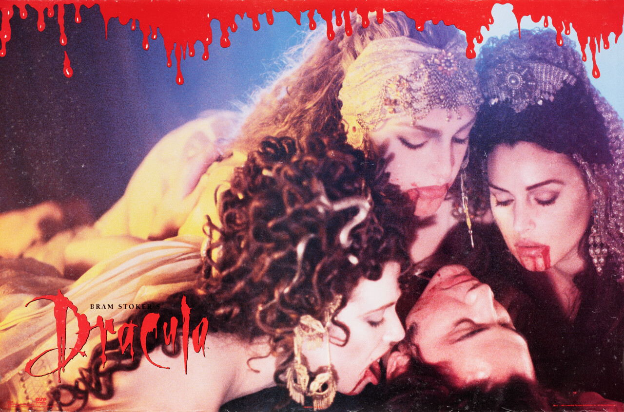 Дракула (Dracula, 1992), режиссёр Фрэнсис Форд Коппола, американский постер к фильму (ужасы, 1992)
