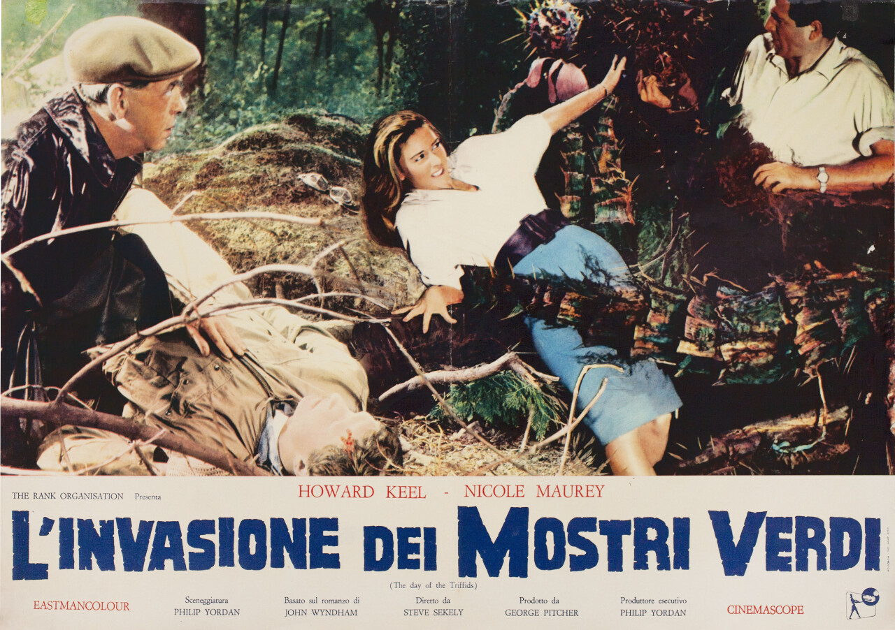 День Триффидов (The Day of the Triffids, 1963), режиссёр Стив Секели, итальянский постер к фильму (ужасы, 1963 год)