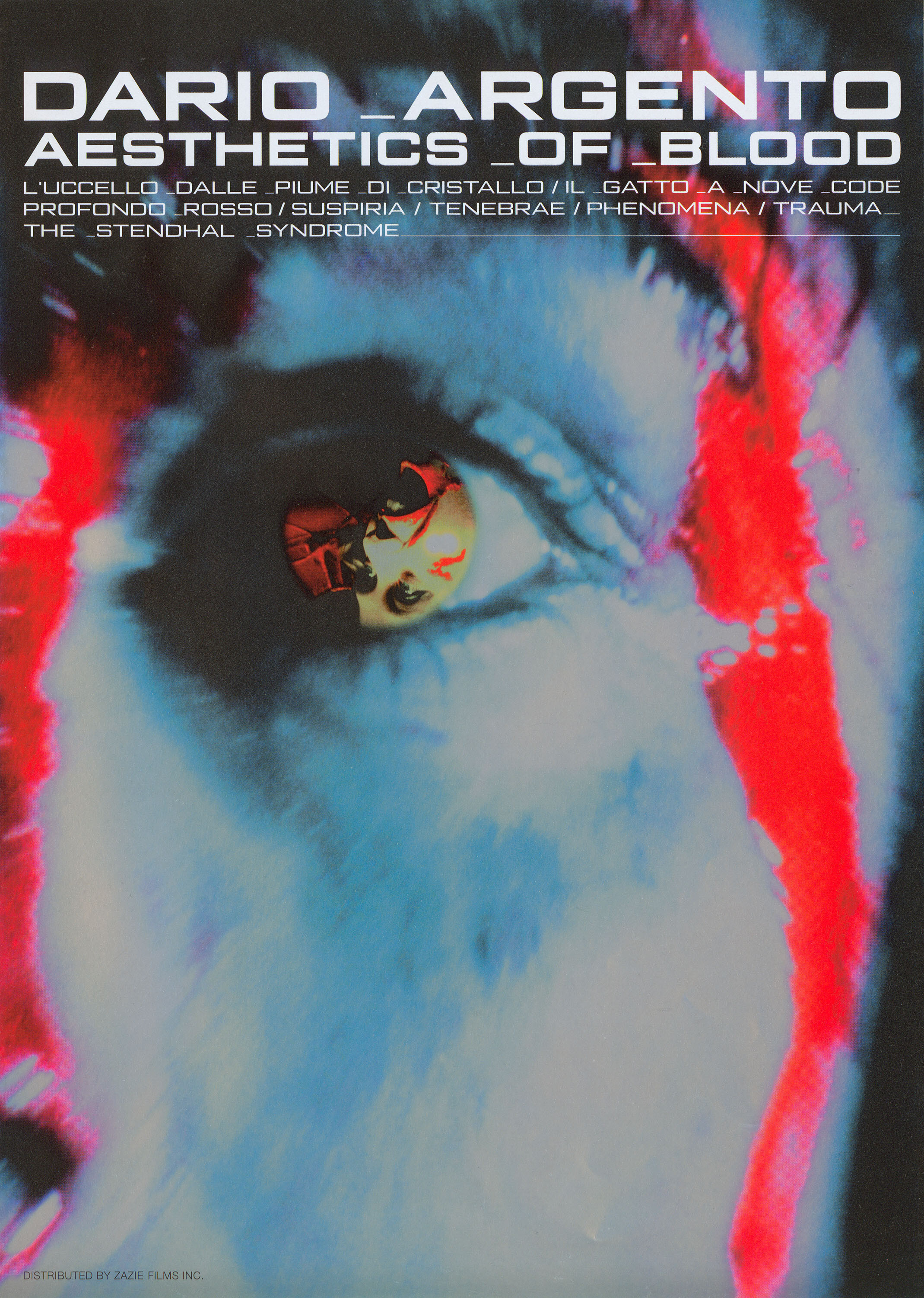 Дарио Ардженто - Эстетика крови, японский постер(1990 год)