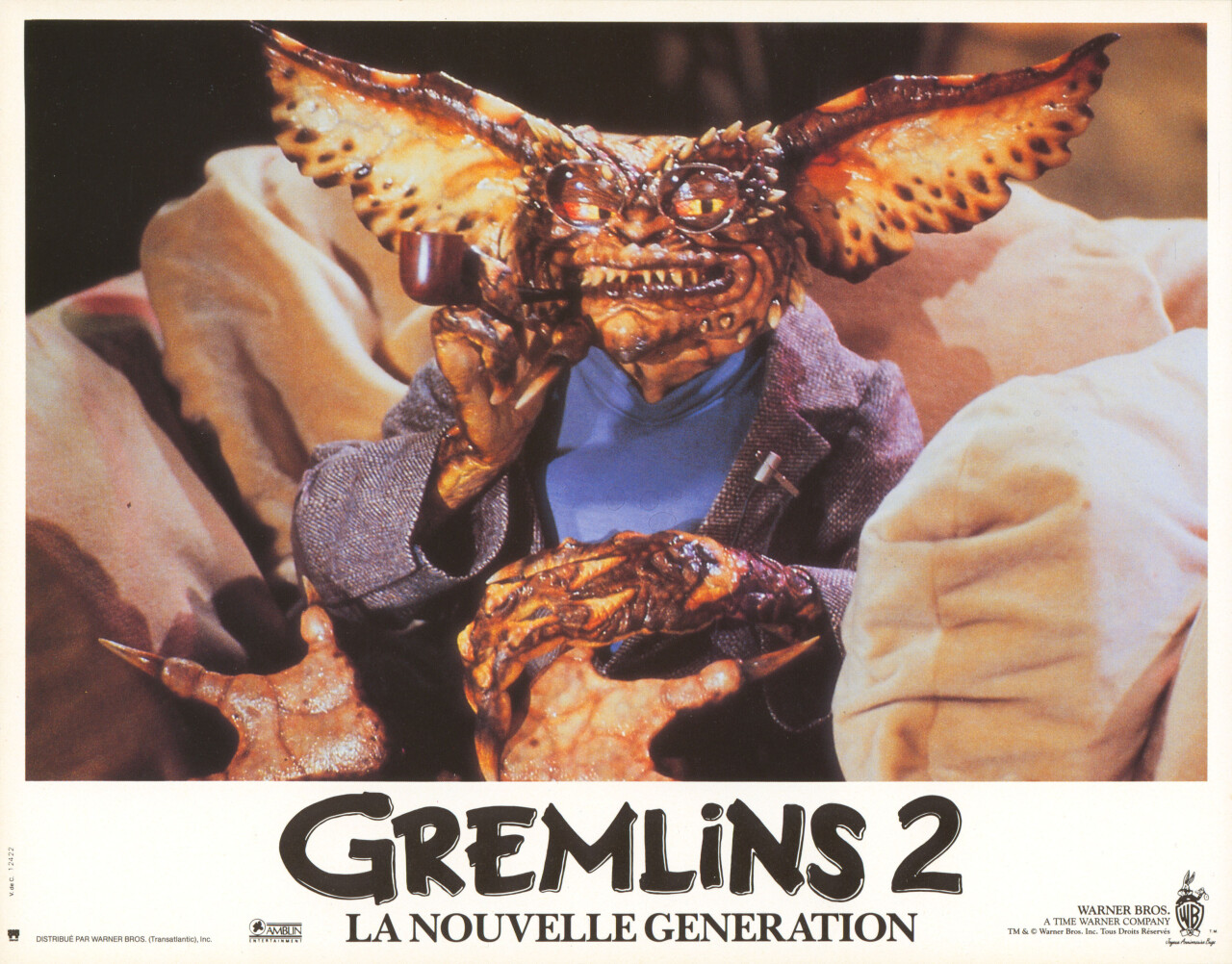 Гремлины 2 Новая партия (Gremlins 2 The New Batch, 1990), режиссёр Джо Данте, французский постер к фильму (ужасы, 1990 год)_10