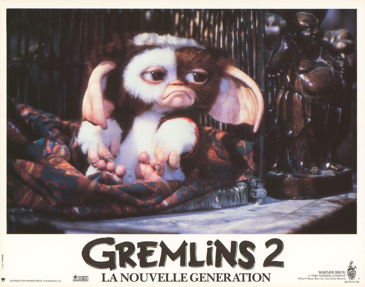 Гремлины 2: Новенькая партия (Gremlins 2 The New Batch, 1990), режиссёр Джо Данте, французский постер к фильму (ужасы, 1990 год) (5)