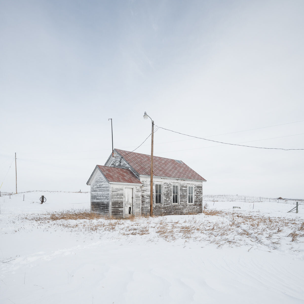 1 место в категории Архитектура, 2021. Зима в Северной Дакоте. Город-призрак Арена, Северная Дакота. Автор Сандра Хербер