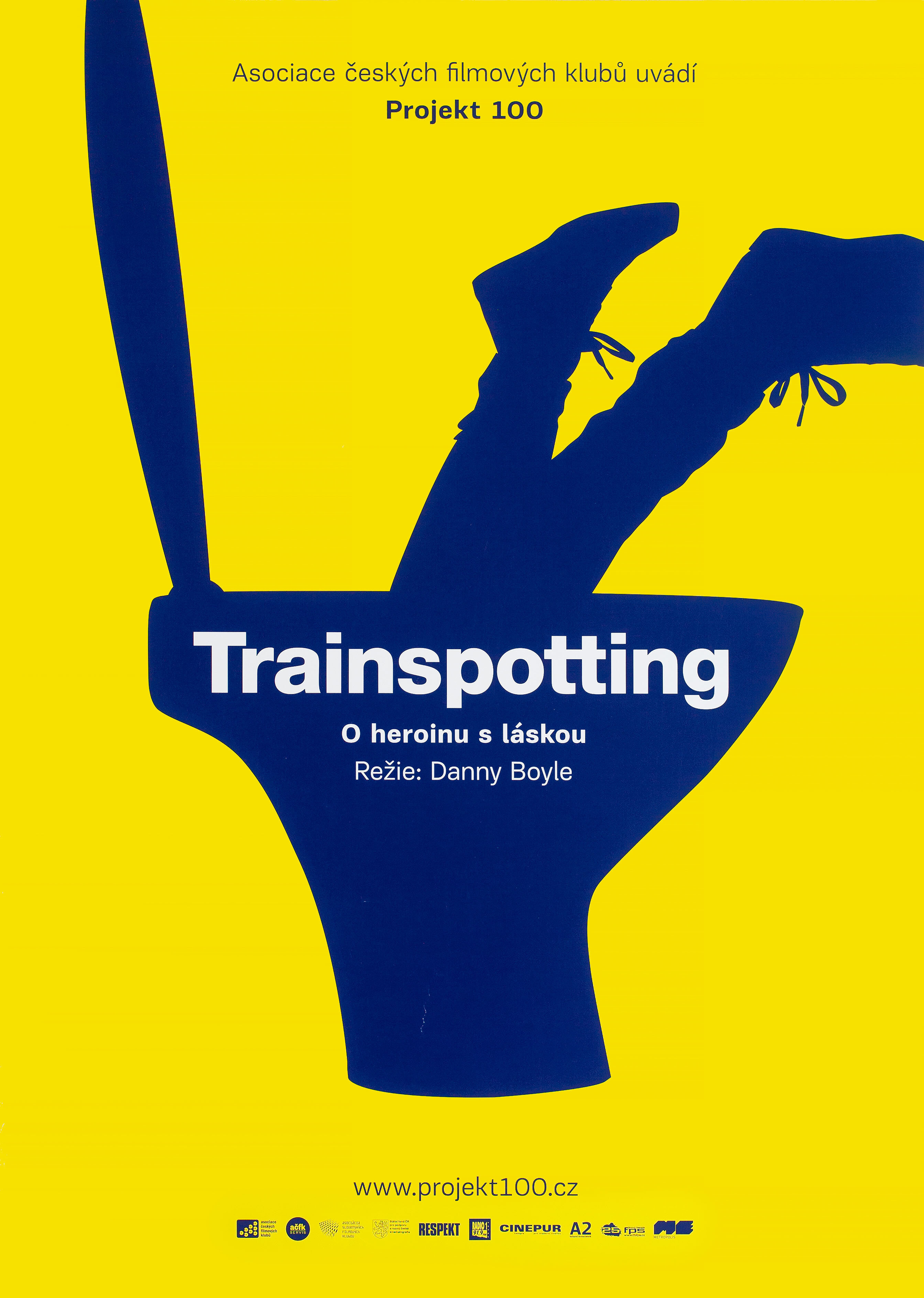 На игле (Trainspotting, 1996), режиссёр Дэнни Бойл, чешский постер к фильму, 2012 год
