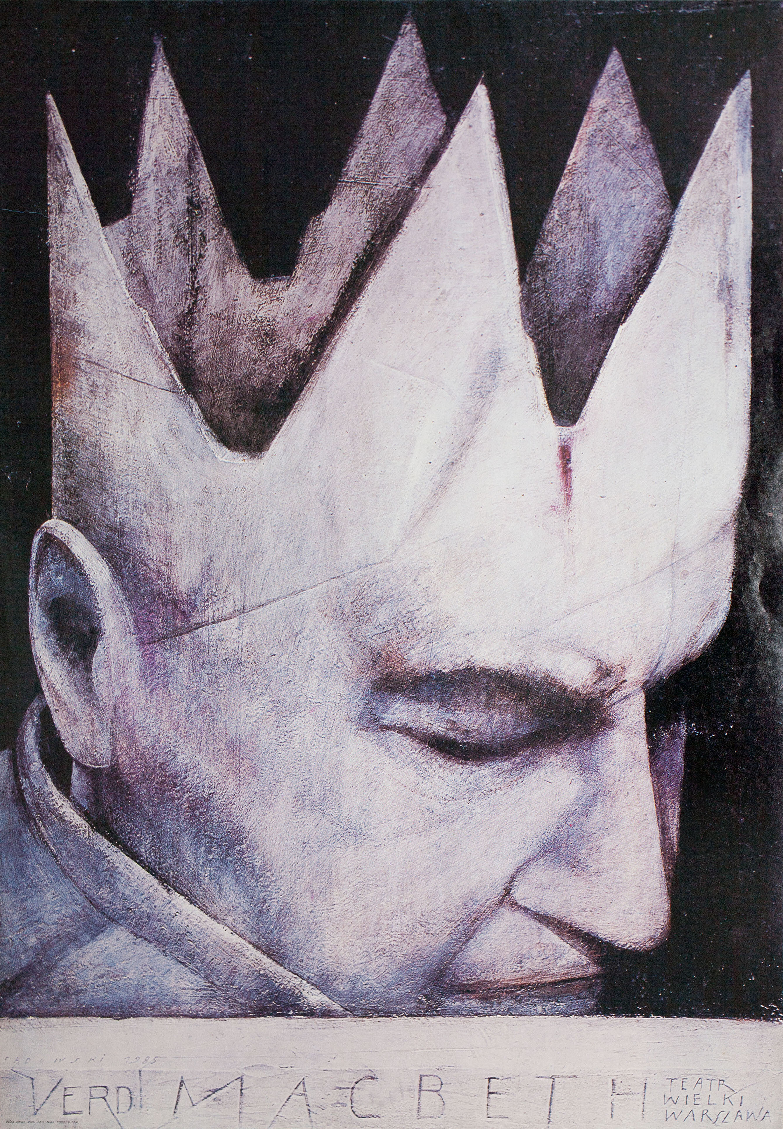 Макбет, польский постер, автор Виктор Садовский, 1994 год