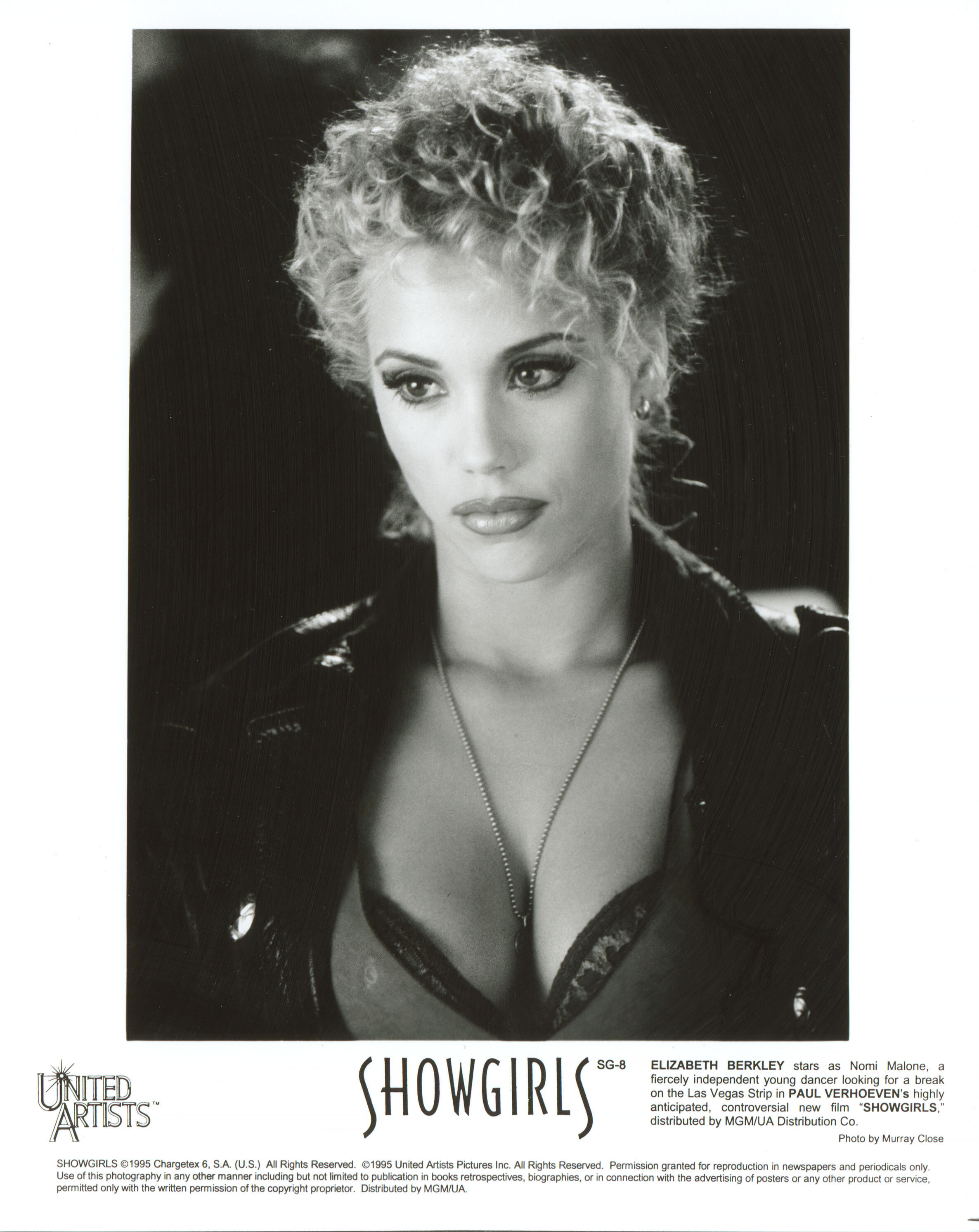 Шоугёлз (Showgirls, 1995), режиссёр Пол Верховен, американский постер к фильму, 1995 год