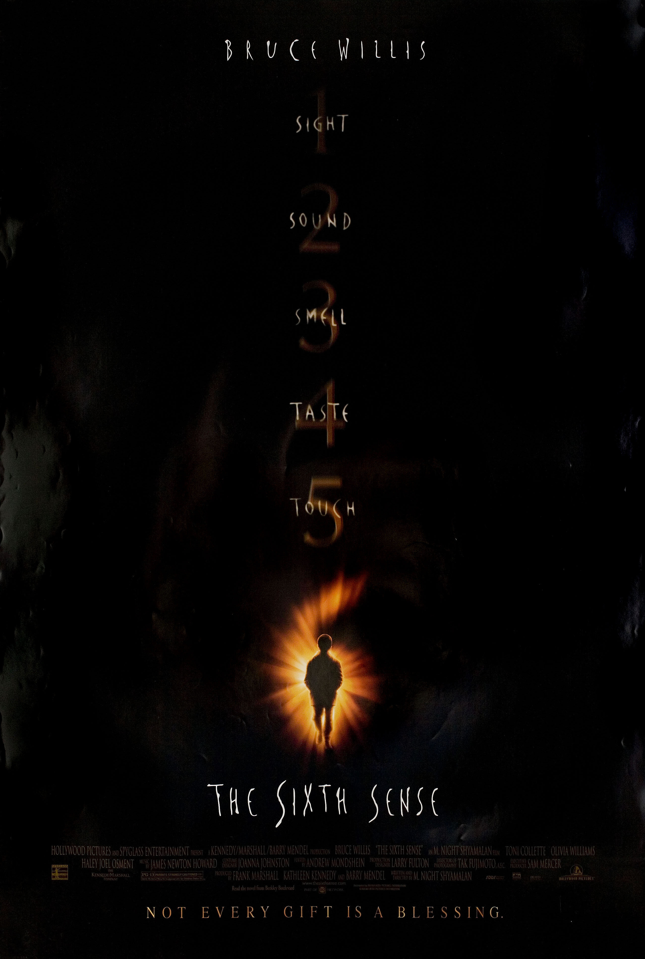 Шестое чувство (The Sixth Sense, 1999), режиссёр М. Найт Шьямалан, американский постер к фильму, 1999 год