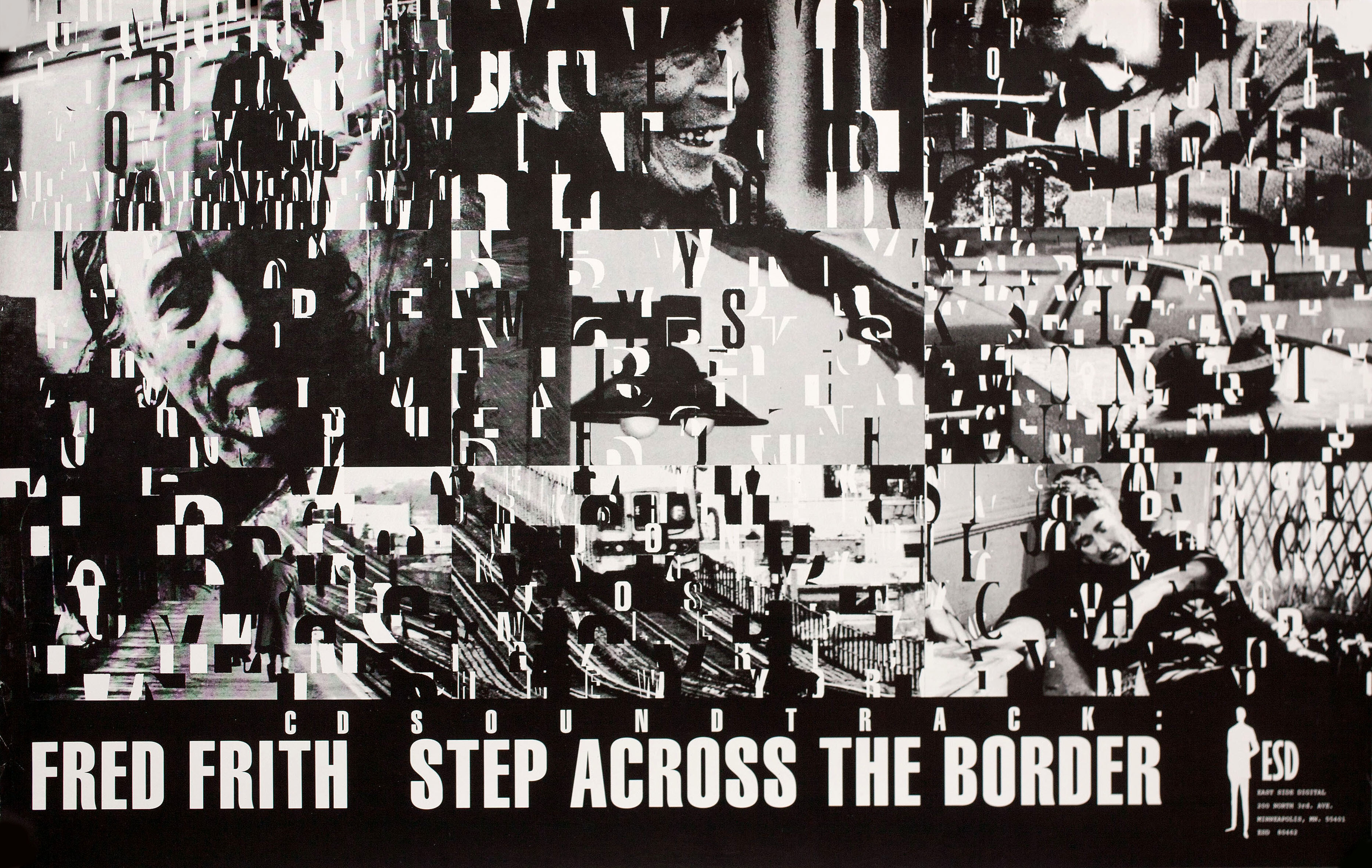 Шаг через границу (Step Across the Border, 1990), режиссёр Николас Умберт, американский постер к фильму, 1990 год