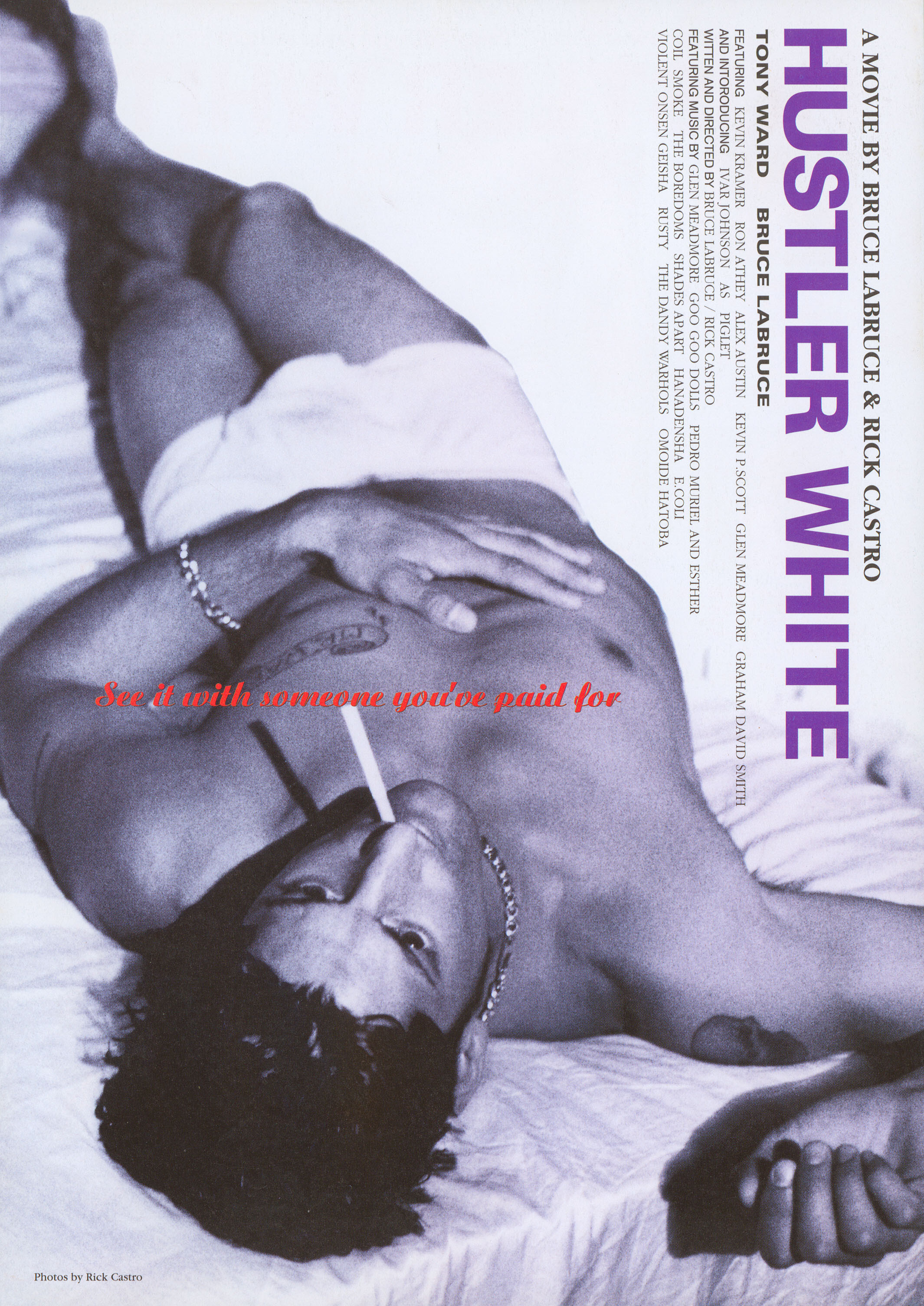 Белый хастлер (Hustler White, 1996), режиссёр Рик Кастро, японский постер к фильму, художник Рик Кастро 1996 год