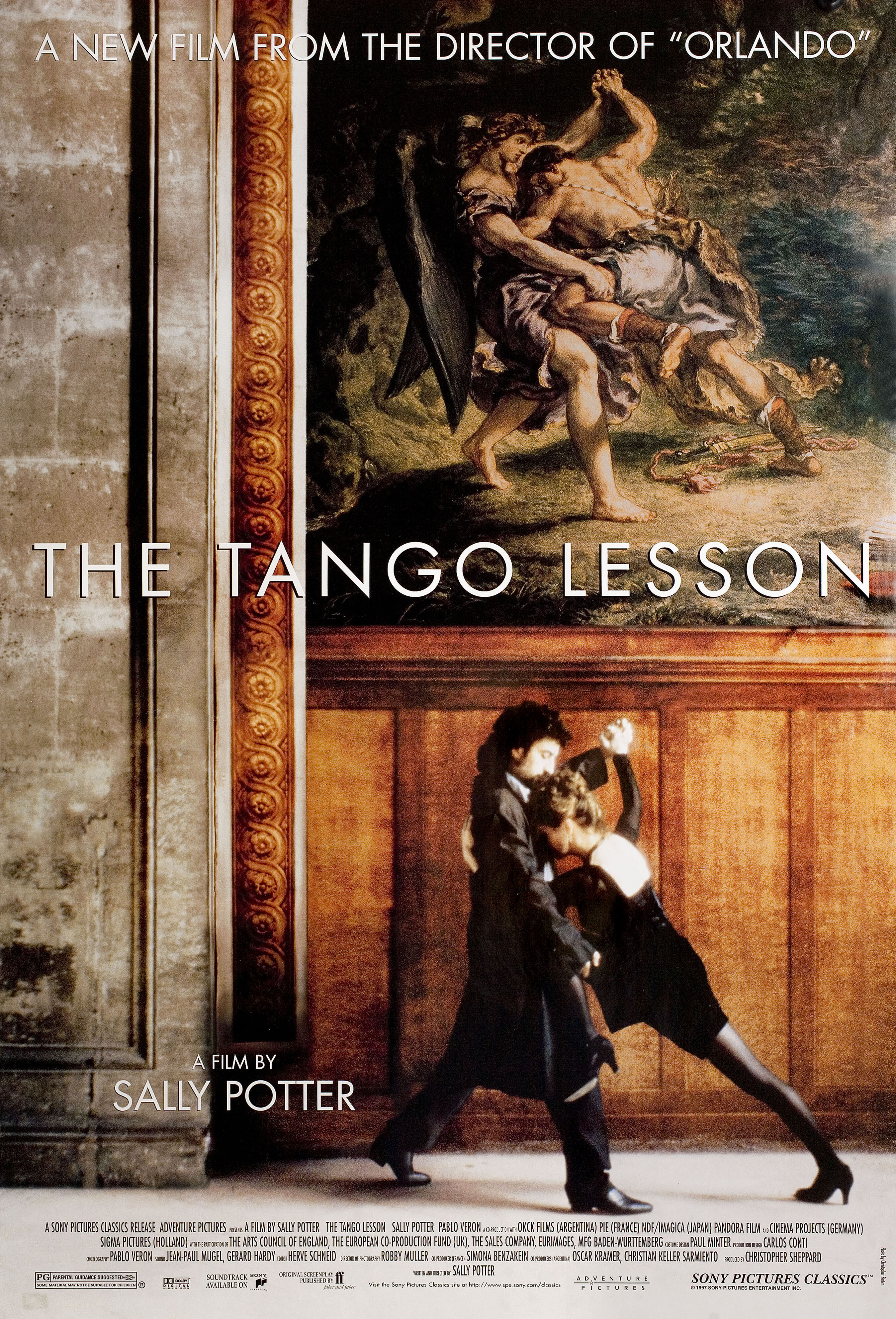 Урок танго (The Tango Lesson, 1997), режиссёр Салли Поттер, американский постер к фильму, 1998 год