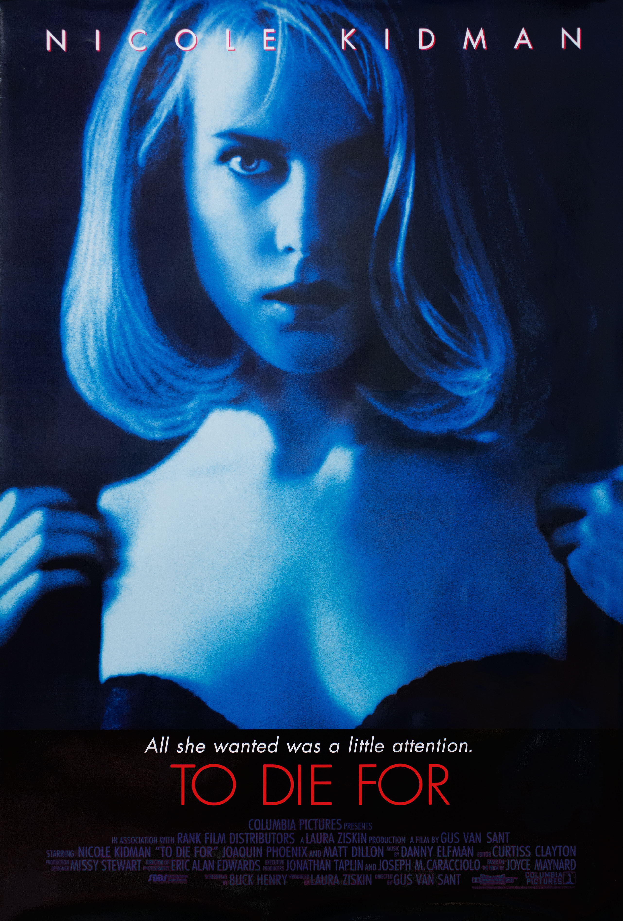 Умереть во имя (To Die For, 1995), режиссёр Гас Ван Сент, американский постер к фильму, 1995 год (3)