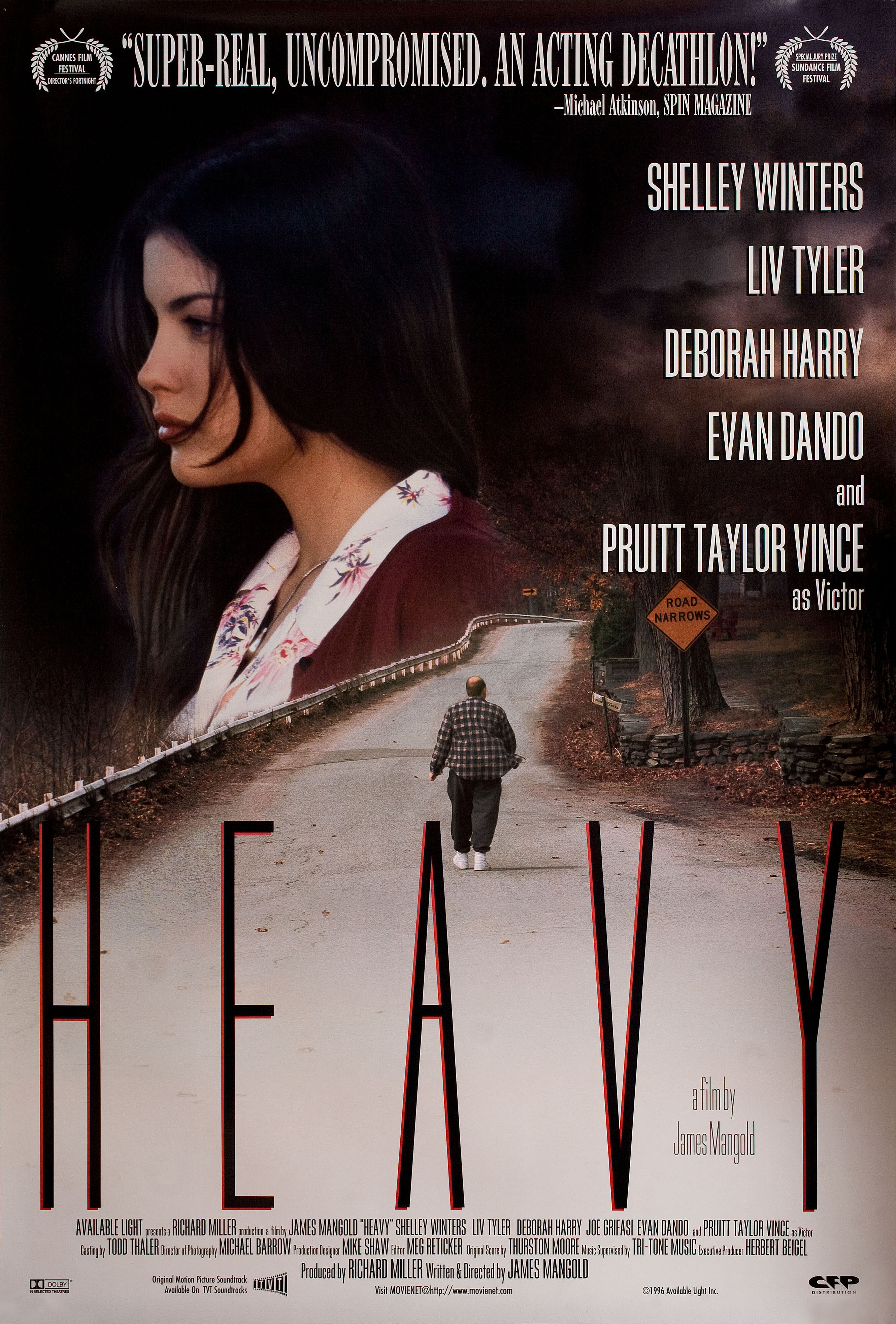 Тяжелый (Heavy, 1995), режиссёр Джеймс Мэнголд, американский постер к фильму, 1995 год