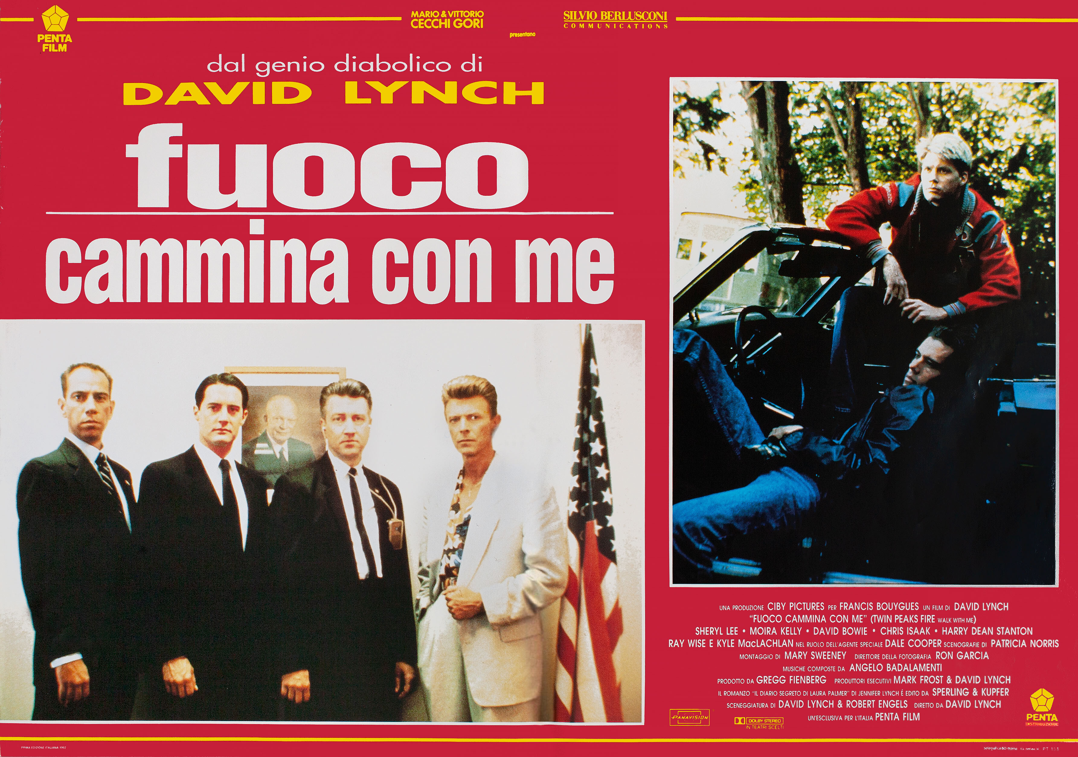 Твин Пикс: Сквозь огонь (Twin Peaks Fire Walk with Me, 1992), режиссёр Дэвид Линч, итальянский постер к фильму, 1992 год (6)