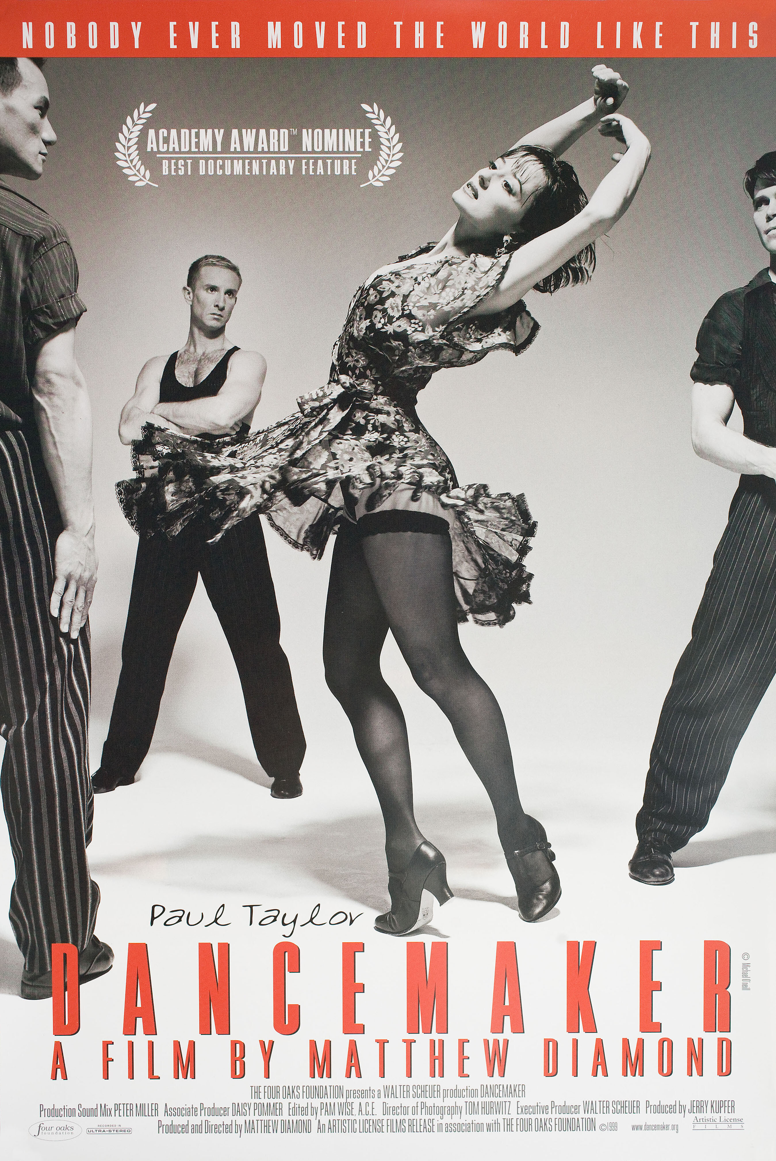 Балетмейстер (Dancemaker, 1998), режиссёр Мэттью Даймонд, американский постер к фильму, 1998 год