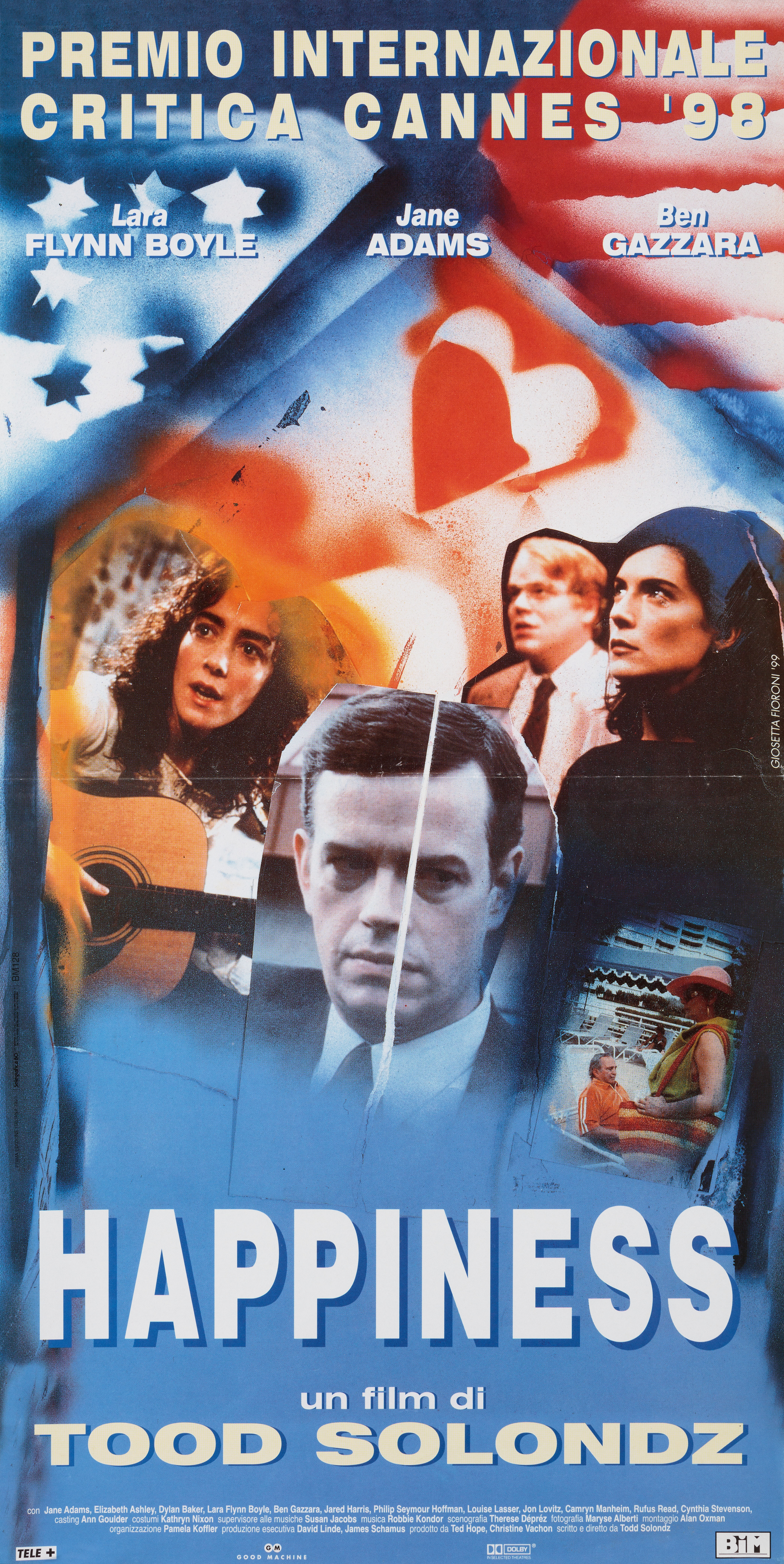 Счастье (Happiness, 1998), режиссёр Тодд Солондз, итальянский постер к фильму, 1998 год
