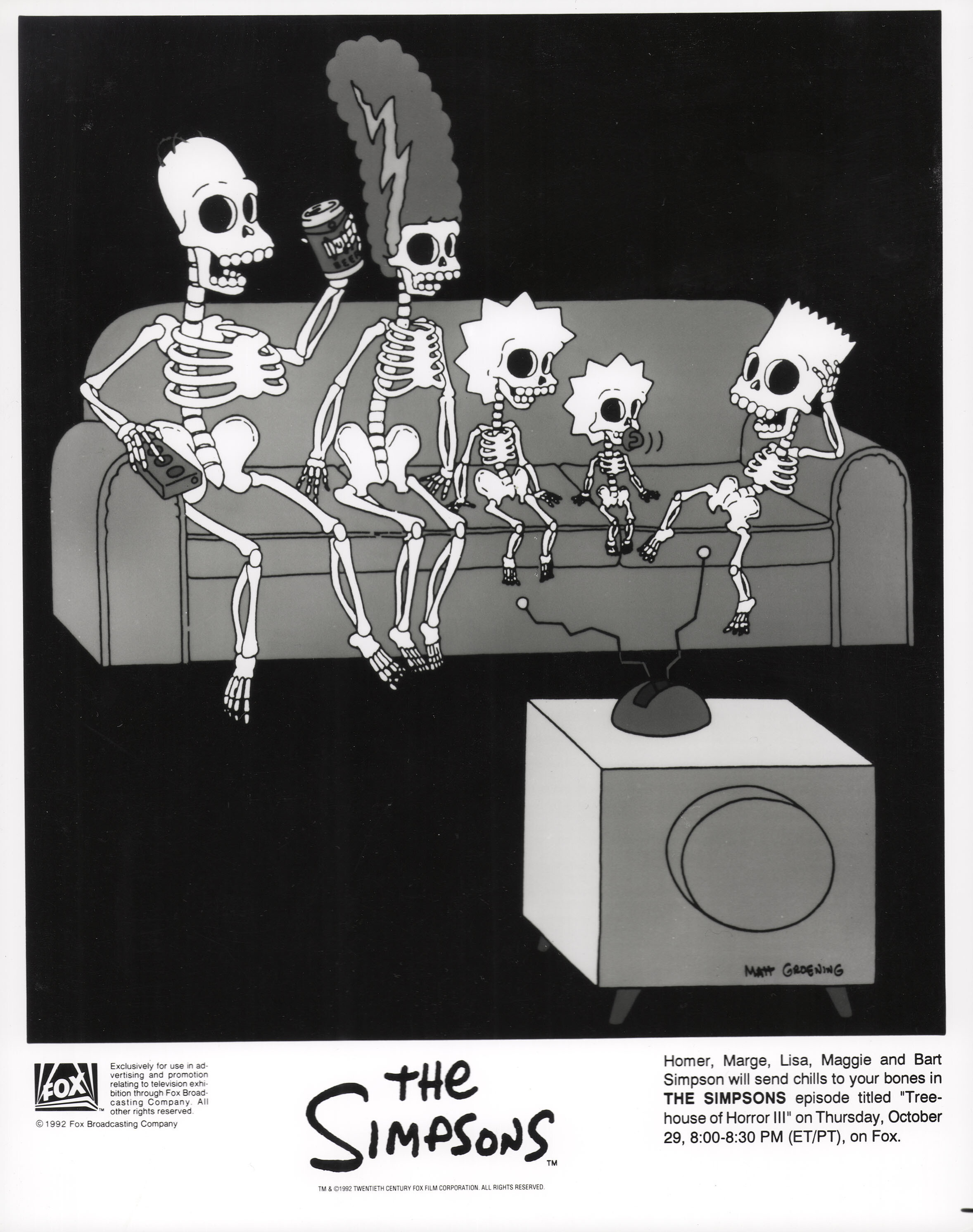 Симпсоны (The Simpsons, 1989), постер к мультфильму, 1990 год