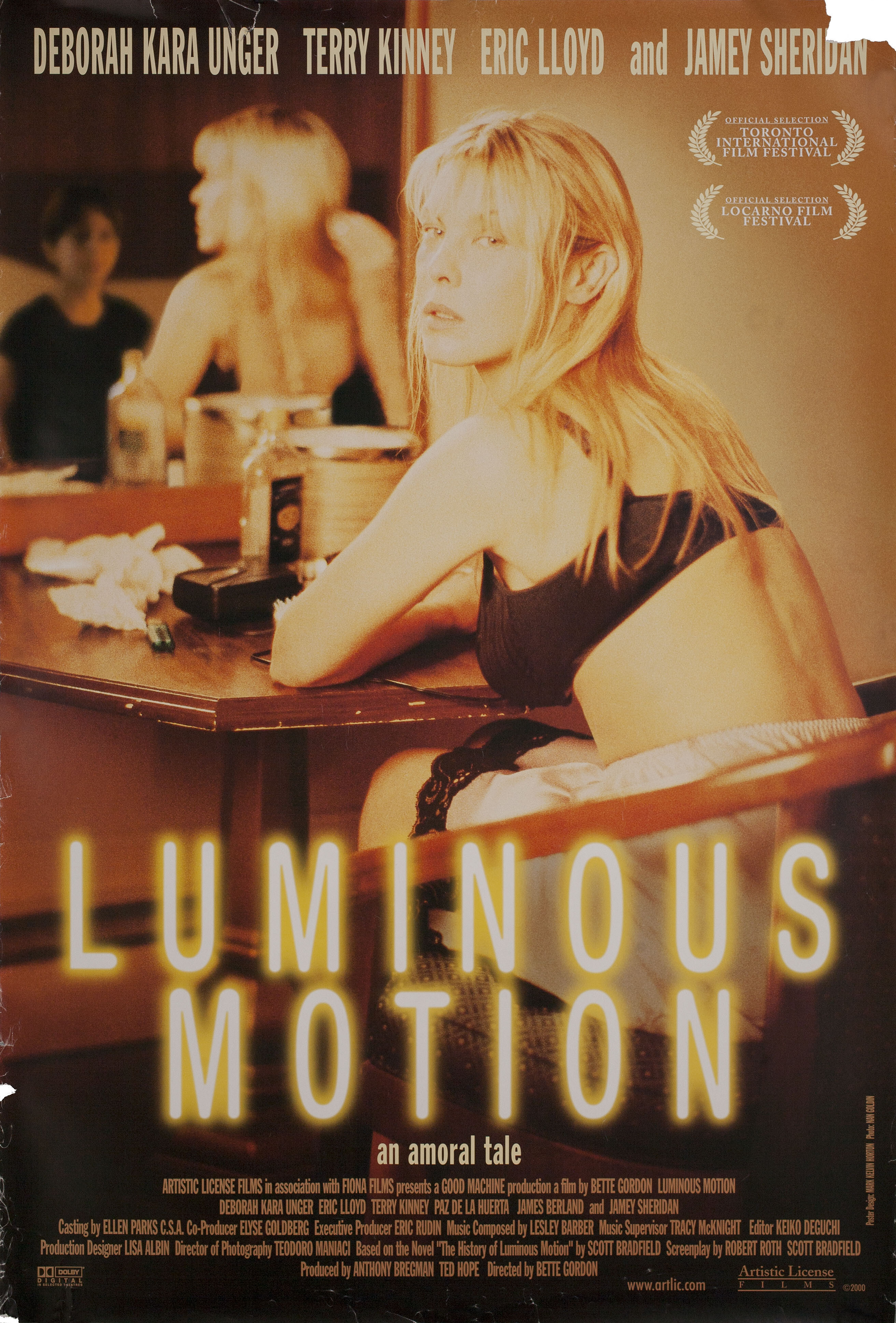 Яркое движение (Luminous Motion, 1998), режиссёр Бетт Гордон, американский постер к фильму, 2000 год