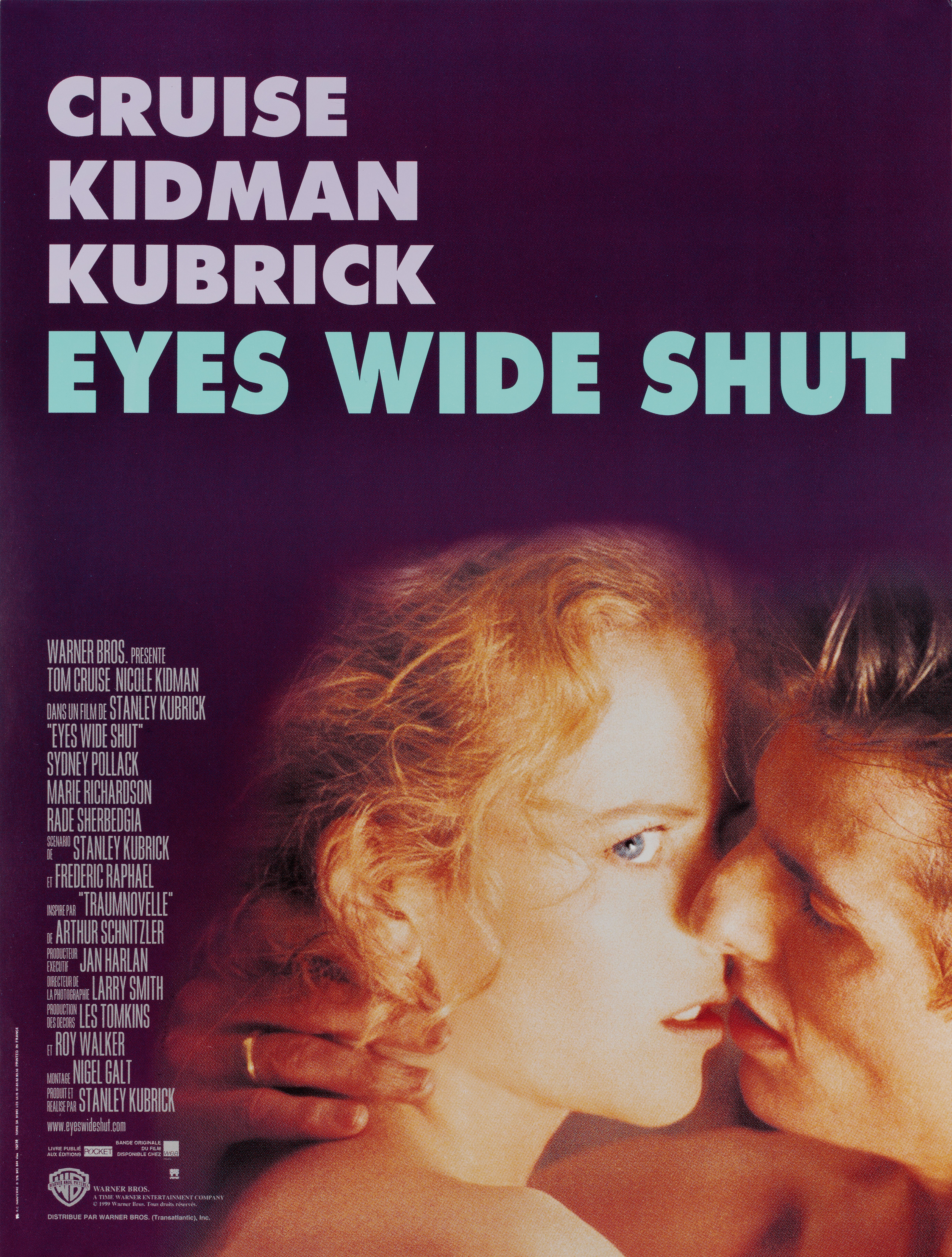 С широко закрытыми глазами (Eyes Wide Shut, 1999), режиссёр Стэнли Кубрик, французский постер к фильму, 1999 год (9)